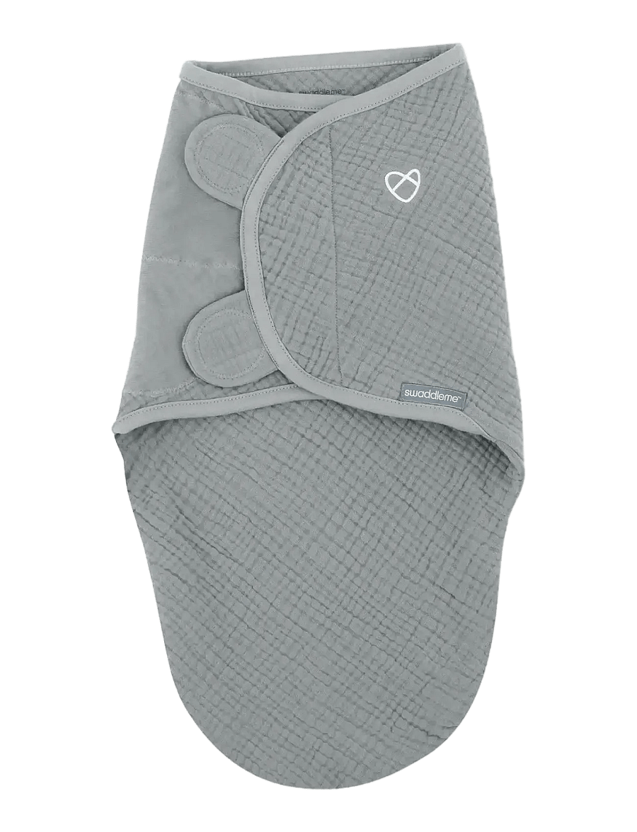 Ingenuity - SwaddleMe™ by Ingenuity™ Muslin Original Swaddle - Granite - grey - 1