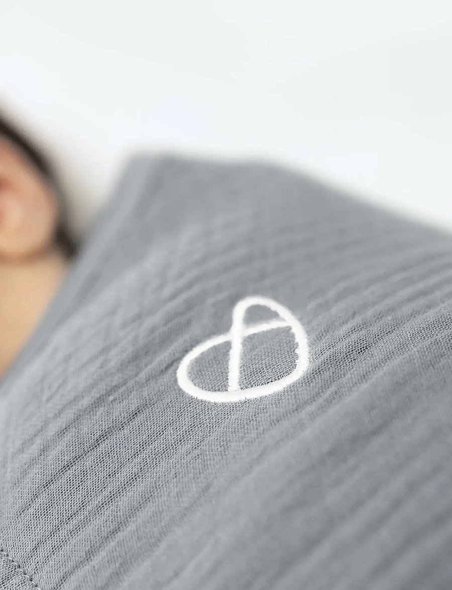 Ingenuity - SwaddleMe™ by Ingenuity™ Muslin Original Swaddle - Granite - grey - 2