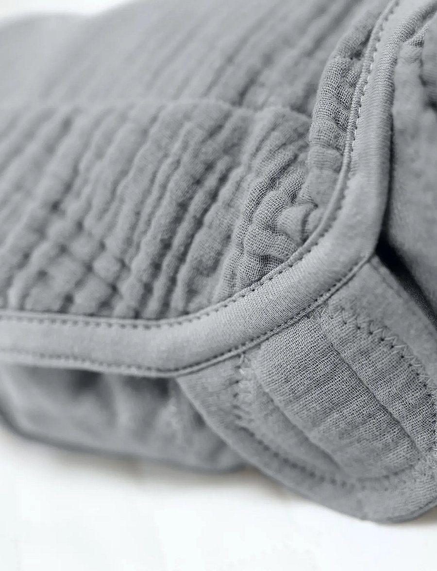Ingenuity - SwaddleMe™ by Ingenuity™ Muslin Original Swaddle - Granite - grey - 3