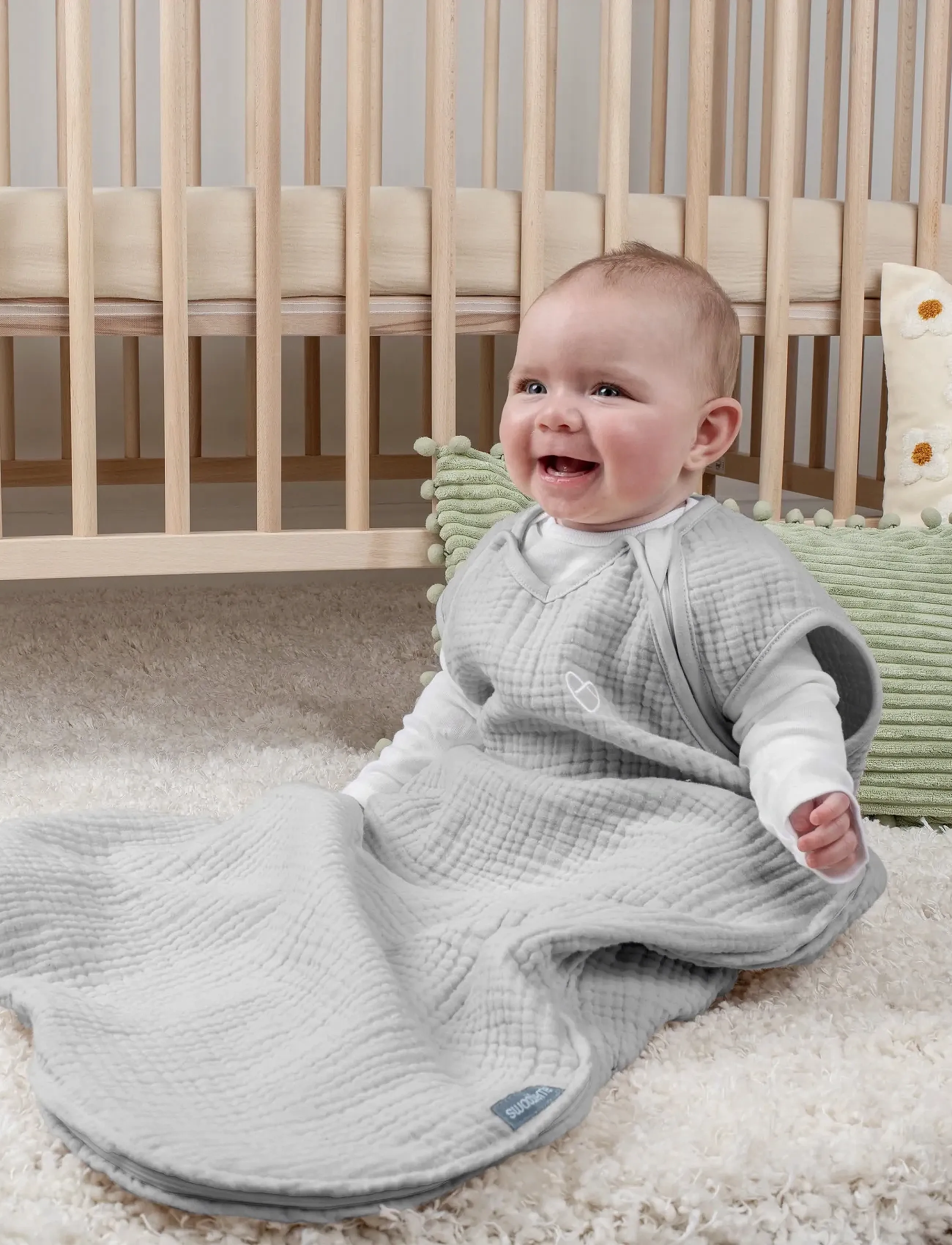 Ingenuity Swaddleme By Ingenuity Night Sack Sleeper Heather Grey, Børn, Baby Sovepose, Grå, Str: ONE SIZE