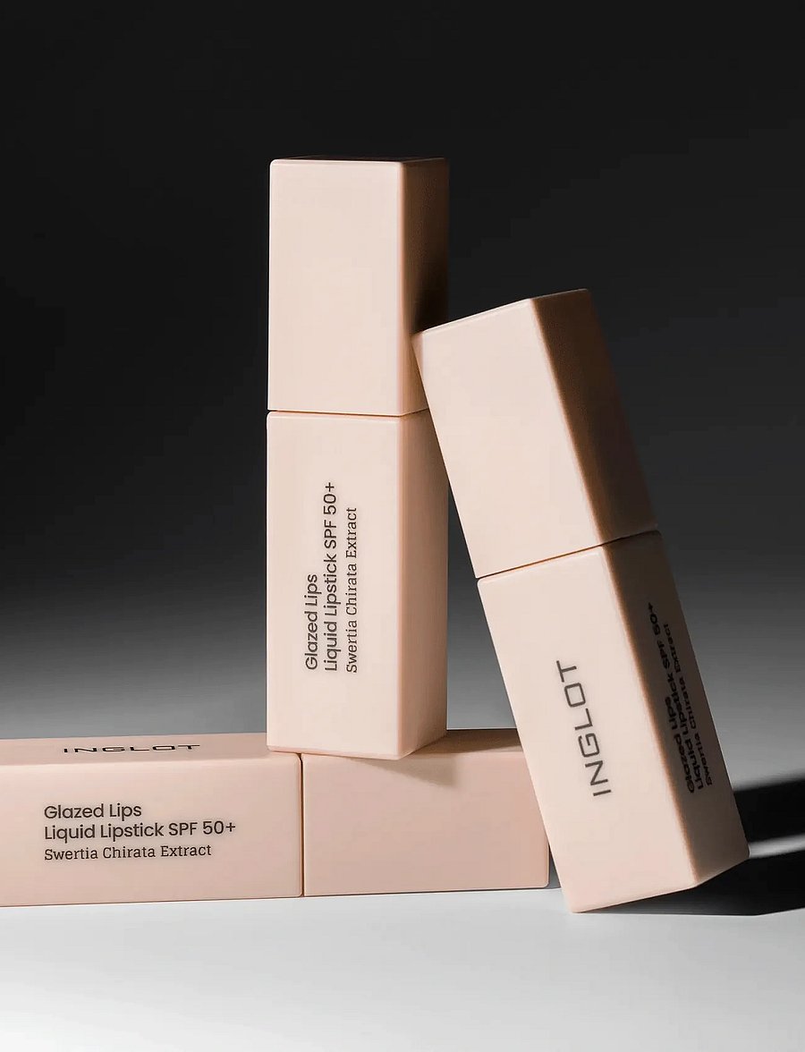 INGLOT - INGLOT GLAZED LIPS LIQUID LIPSTICK SPF 50+ PINK MERINGUE 91 - makeup - raspberry coloured, light brown, pink - 0