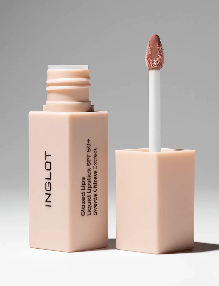 INGLOT - INGLOT GLAZED LIPS LIQUID LIPSTICK SPF 50+ PINK MERINGUE 91 - makeup - raspberry coloured, light brown, pink - 5