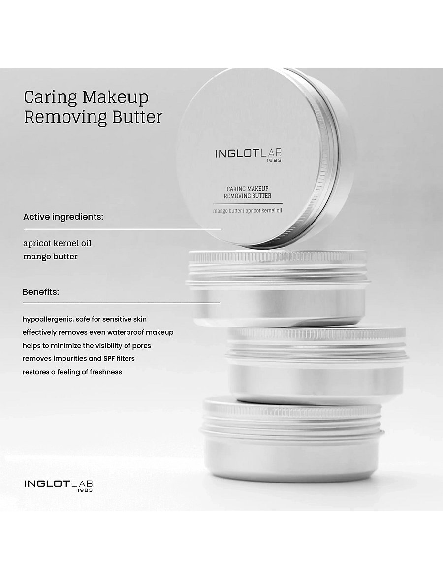 INGLOT - INGLOT LAB CARING MAKEUP REMOVING BUTTER - puhastuspalsamid - transparent - 5
