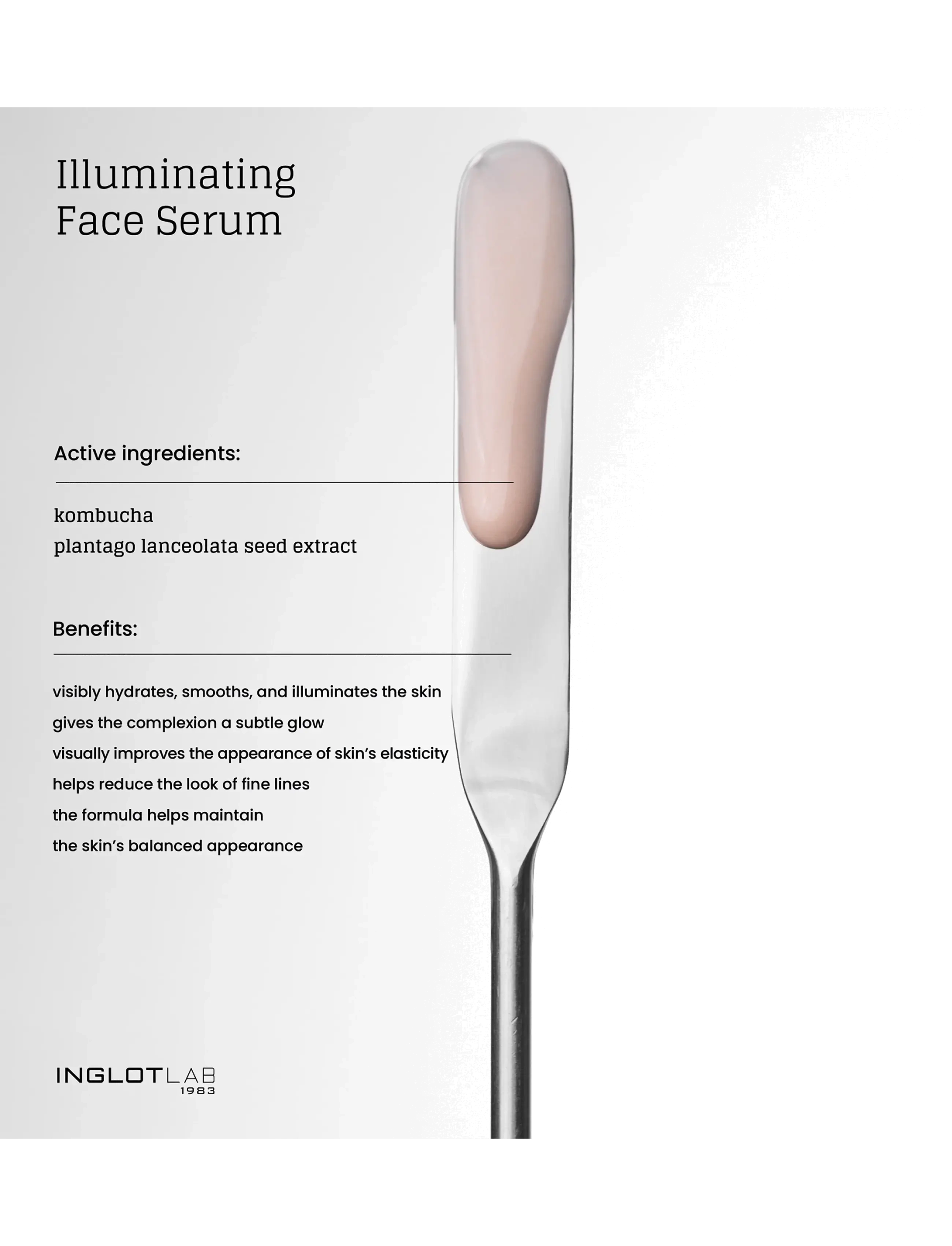 INGLOT - INGLOT LAB ILLUMINATING FACE SERUM - serum - neutral, pink,peach - 4