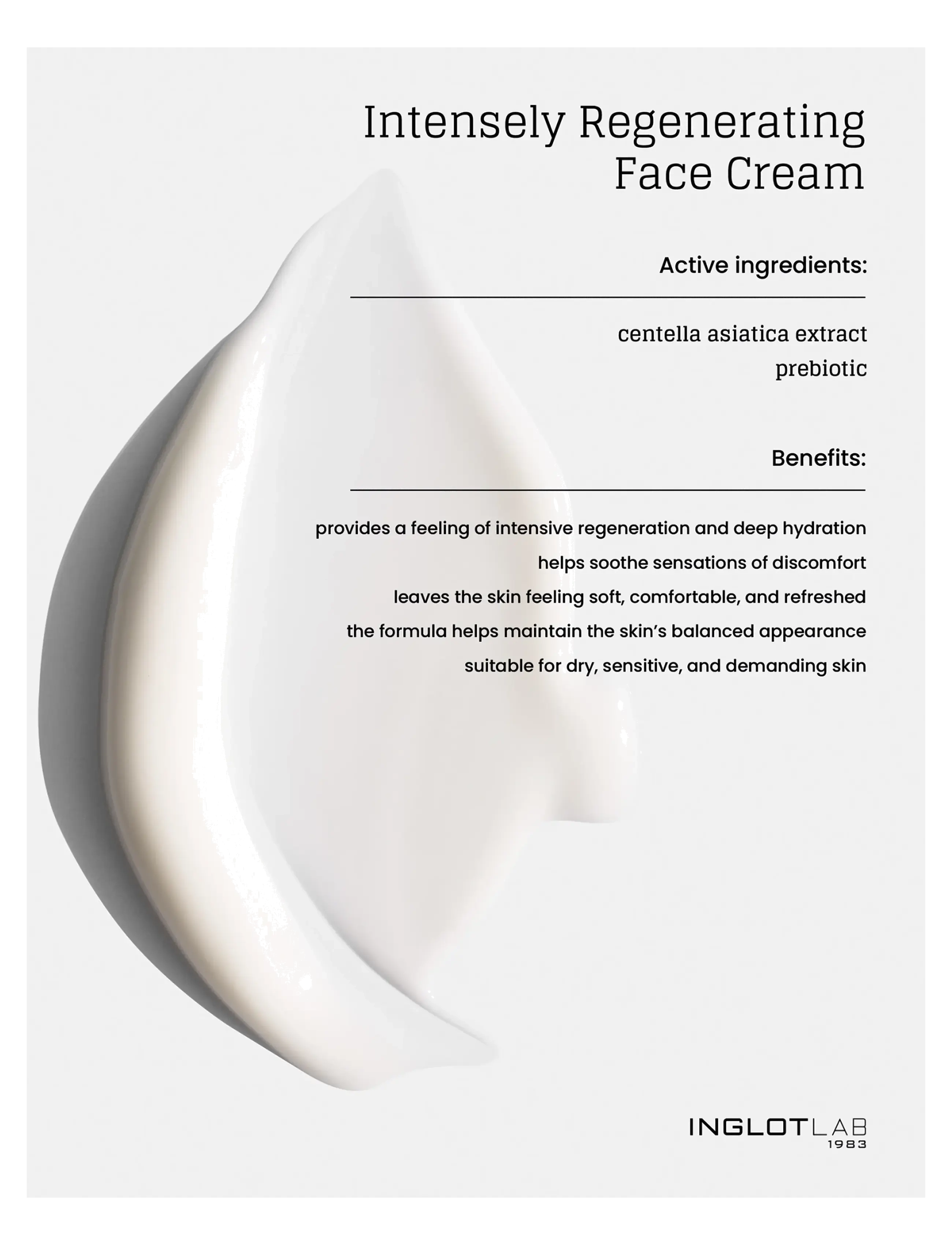 INGLOT - INGLOT LAB INTENSELY REGENERATING FACE CREAM - dagcremer - white, ivory - 4