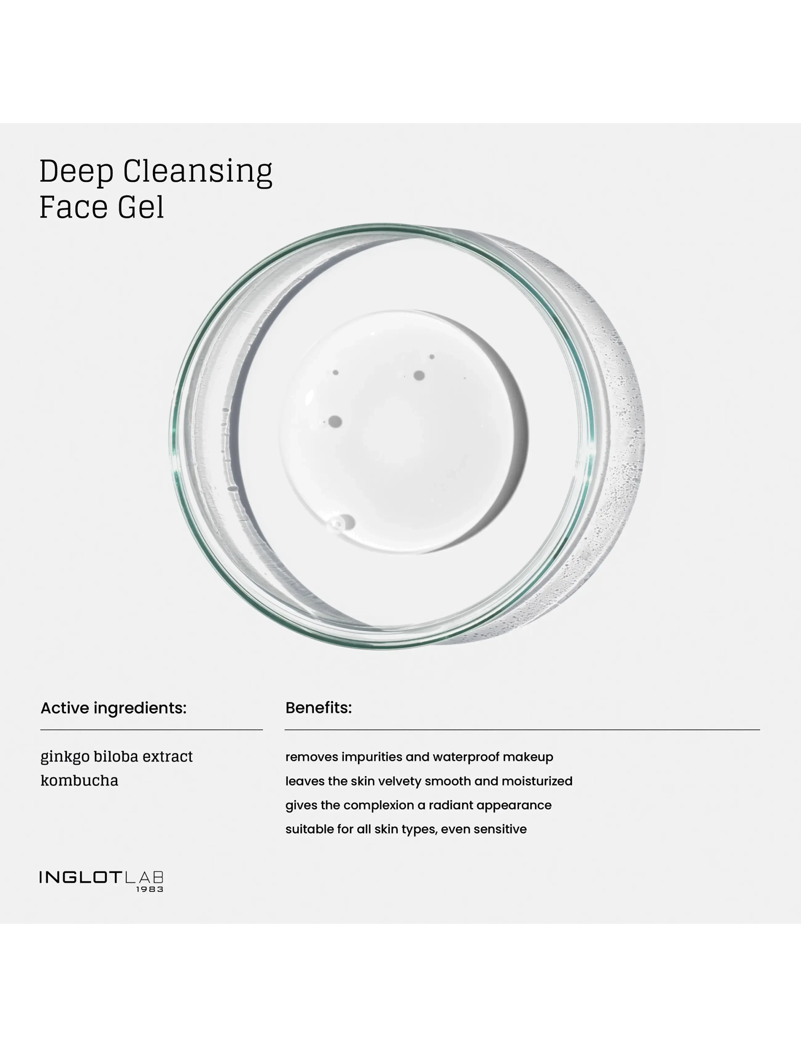 INGLOT - INGLOT LAB DEEP CLEANSING FACE GEL - näopesu - clear - 5