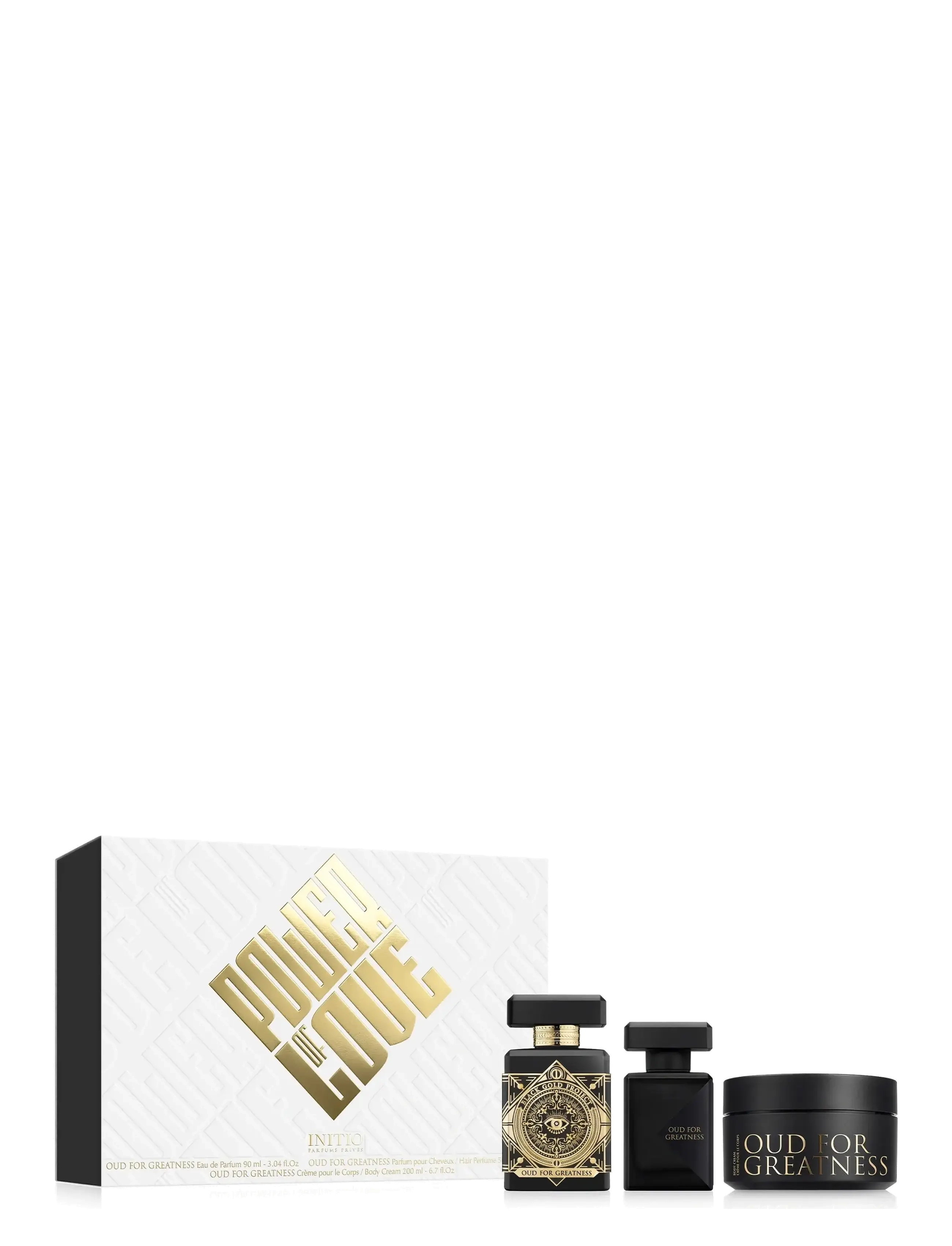 INITIO Parfums Privés OUD FOR GREATNESS CHRISTMAS SET 2025 90ML + 50ML + 200ML - Gavesæt - CLEAR / undefined