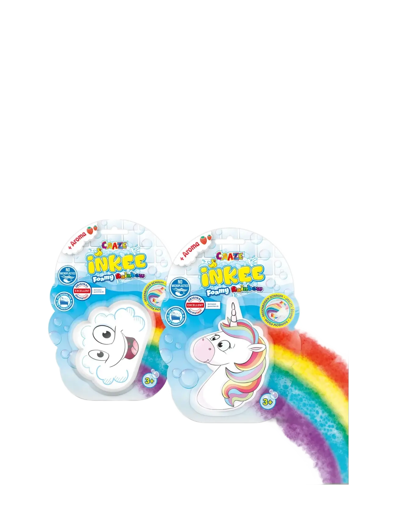 Inkee Inkee Foamy Rainbow Bath Bomb Display, One Size, Multi/patterned, Bath & Water Legetøj > Bath Legetøj, Børn