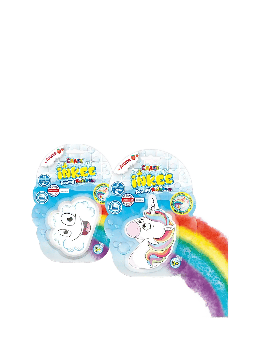 Inkee - INKEE FOAMY RAINBOW BATH BOMB DISPLAY - vannimänguasjad - multi color - 0
