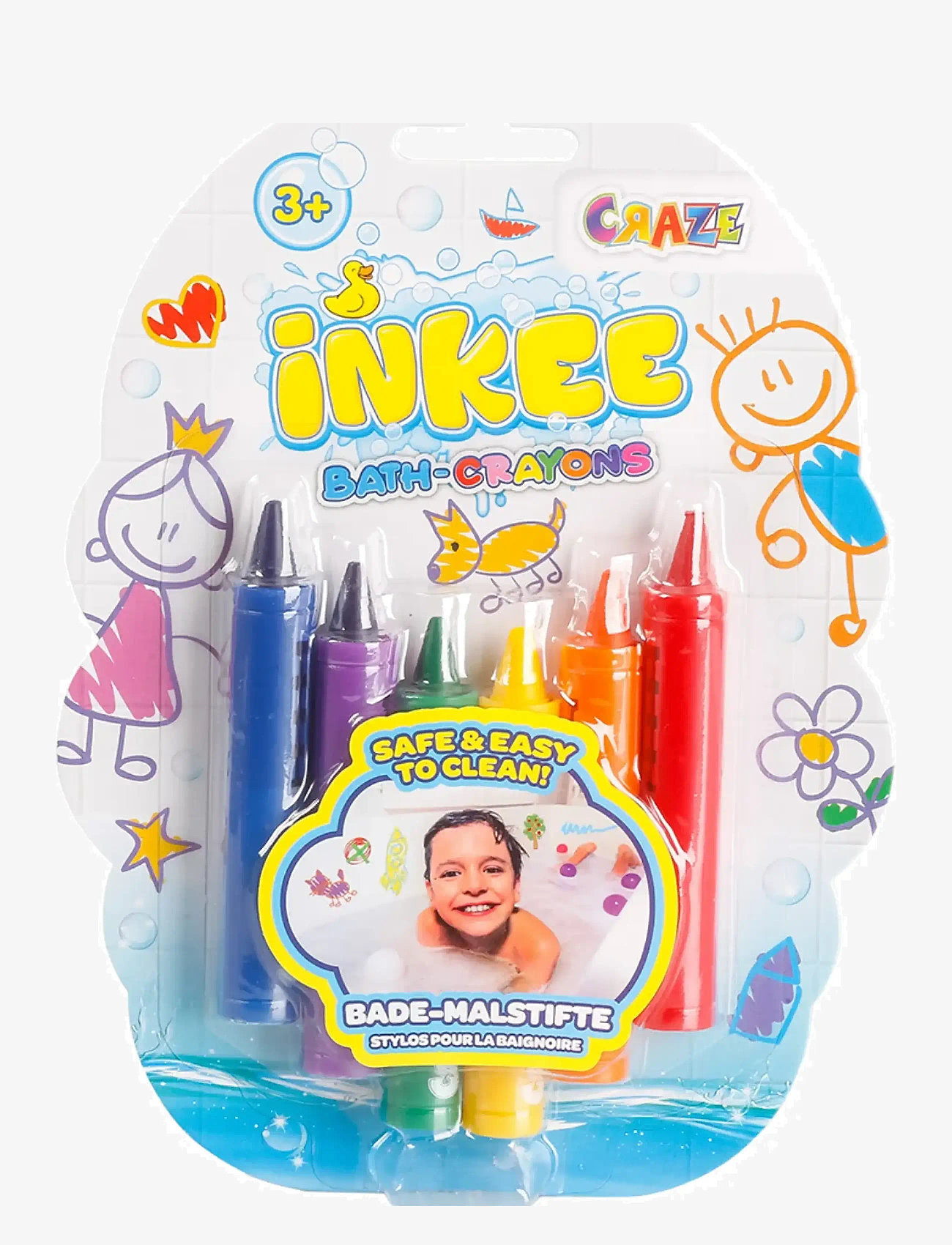 Inkee - INKEE BATH CRAYONS 6-P - bath toys - multi color - 0