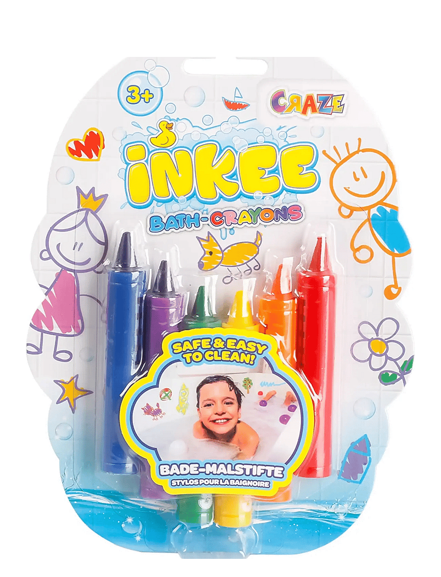 Inkee - INKEE BATH CRAYONS 6-P - badespielzeug - multi color - 0