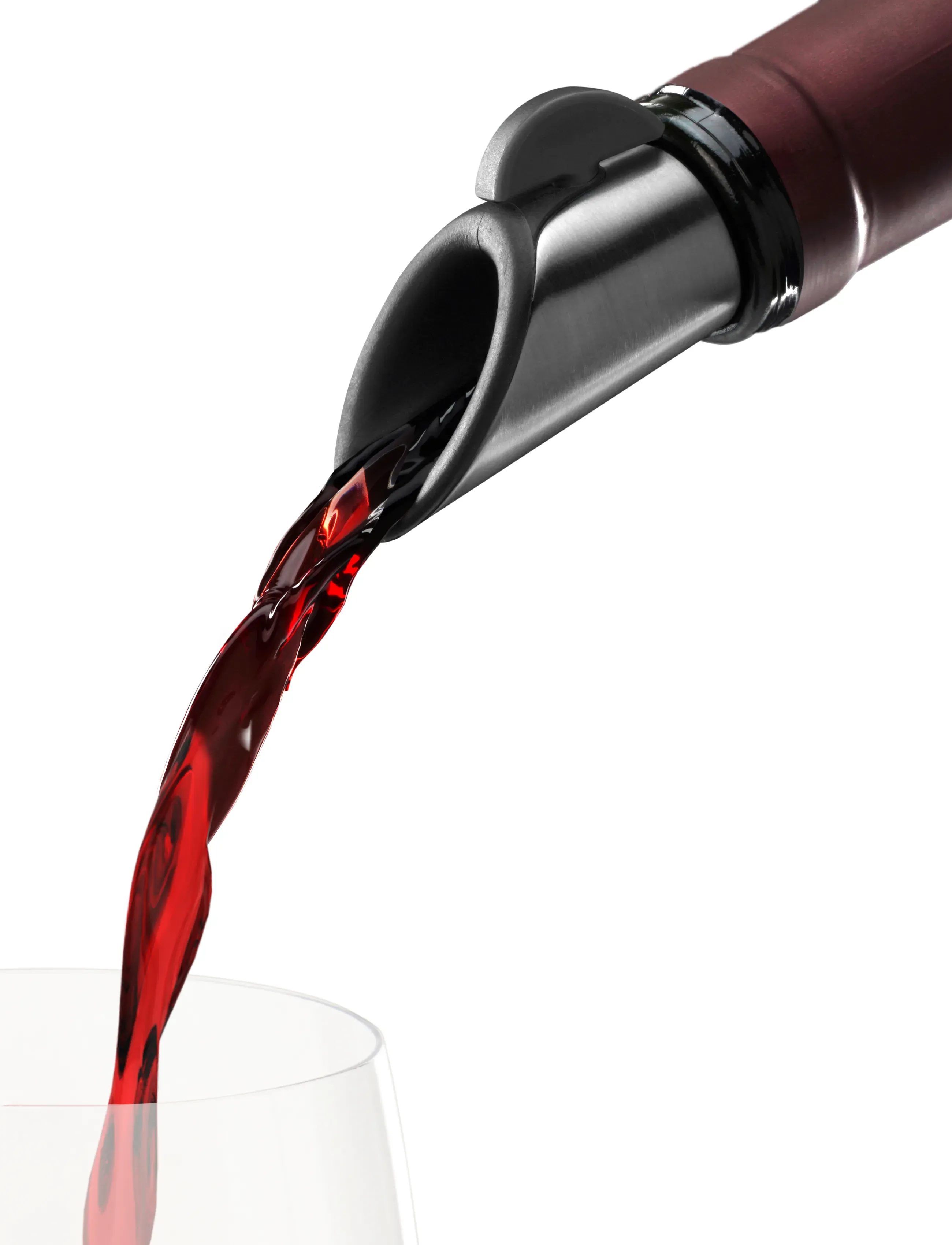 Innovine - Wine Pourer and Stopper in Graphite by Innovine™ - flasköppnare & vinförslutare - black - 0
