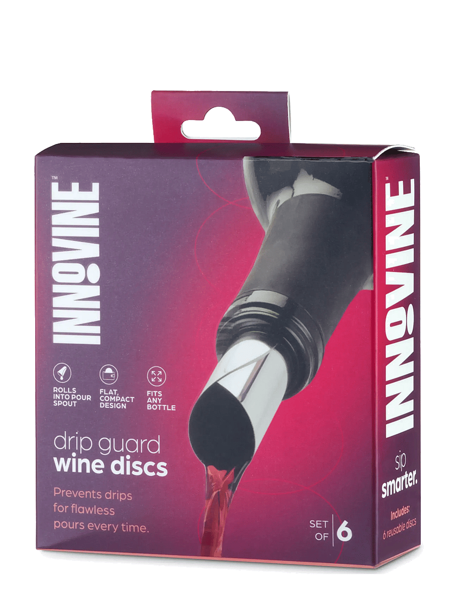 Innovine - Drip Guard Wine Discs (Pk of 6) by Innovine™ - black - 4