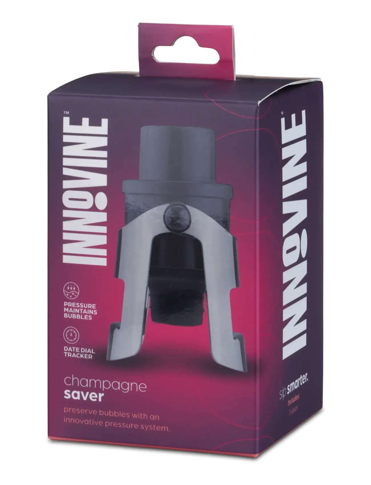 Innovine - Champagne Saver in Graphite by Innovine™ - flasköppnare & vinförslutare - grey - 3