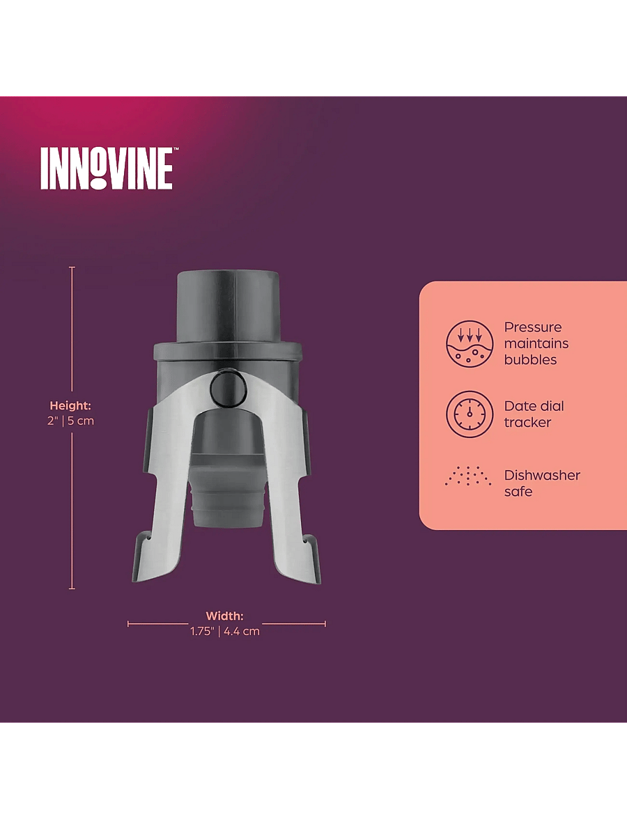 Innovine - Champagne Saver in Graphite by Innovine™ - grey - 4