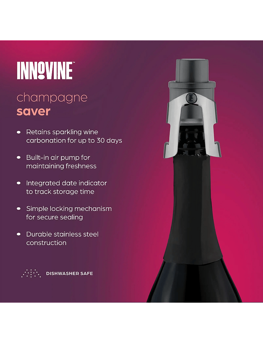 Innovine - Champagne Saver in Graphite by Innovine™ - grey - 5