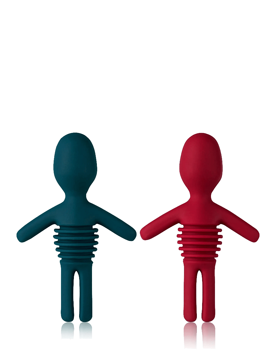 Innovine - Silicone Bottle Stoppers Set of 2 by Innovine™ - black/red - 1