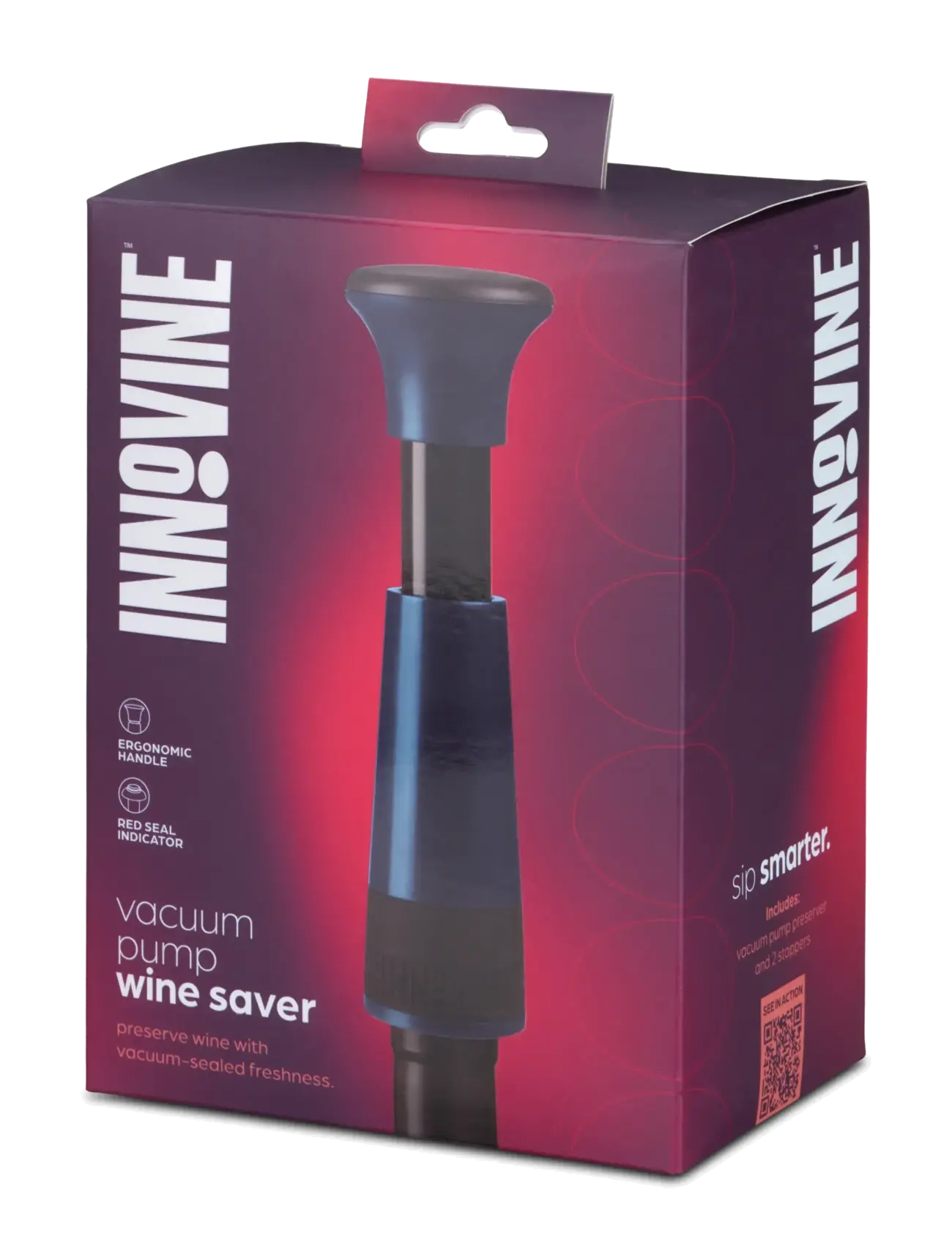 Innovine - Vacuum Pump Wine Saver in Deep Teal by Innovine™ - flasköppnare & vinförslutare - teal - 5