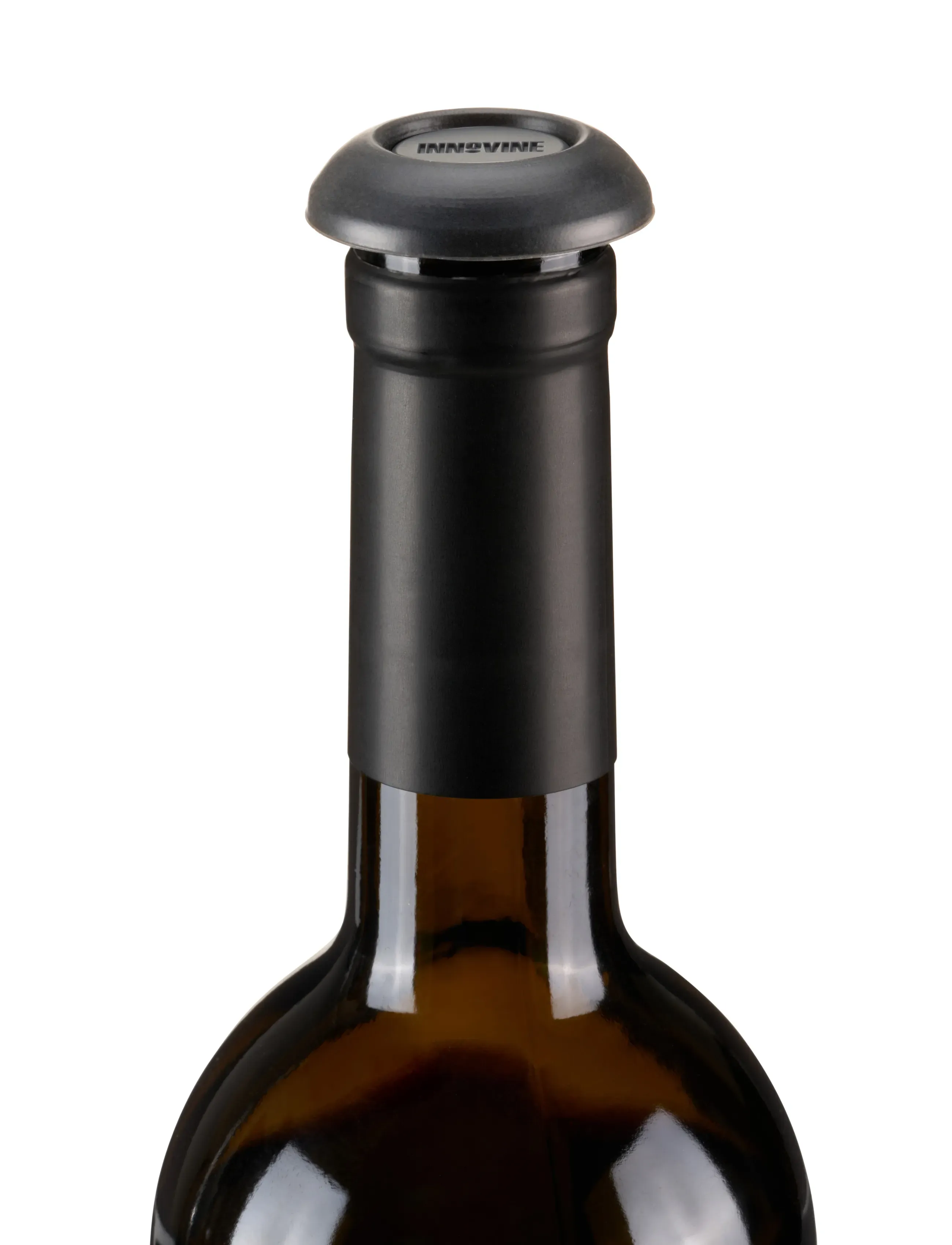 Innovine - Vacuum Pump Stoppers (set of 2) by Innovine™ - flasköppnare & vinförslutare - black - 0