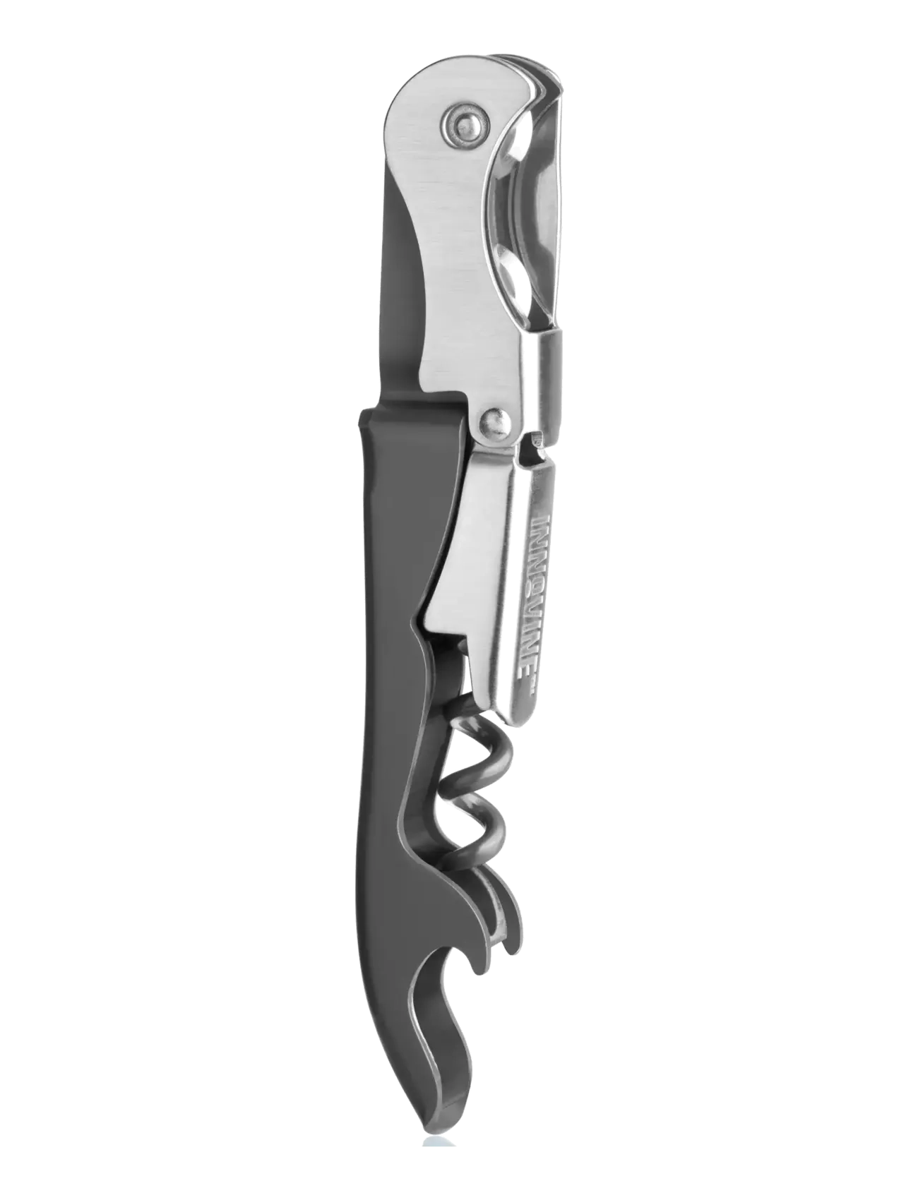 Innovine - Double Hinge Corkscrew in Graphite by Innovine™ - flasköppnare & vinförslutare - grey - 2