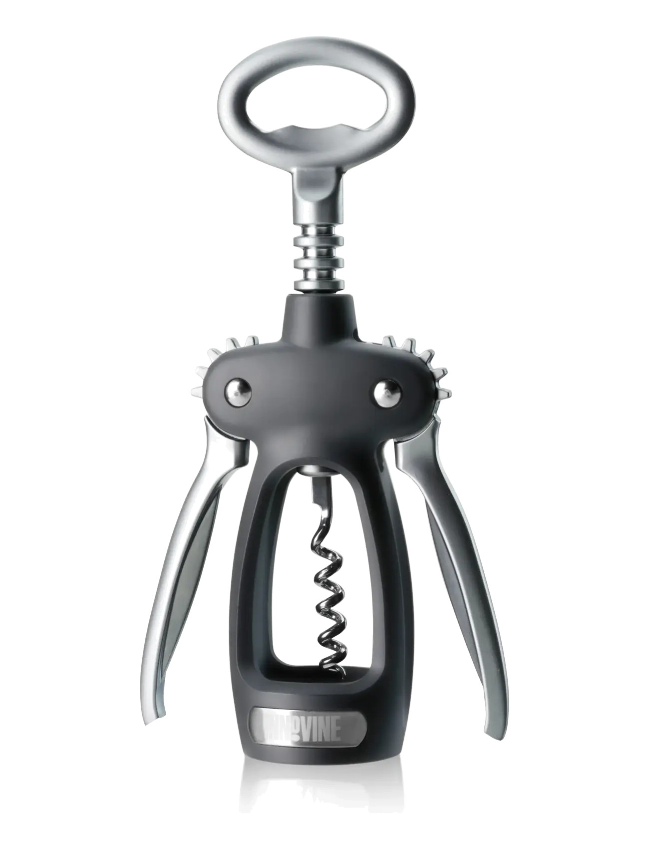Innovine Double Lever Corkscrew in Graphite by Innovine™ - Innovine - BLACK / black