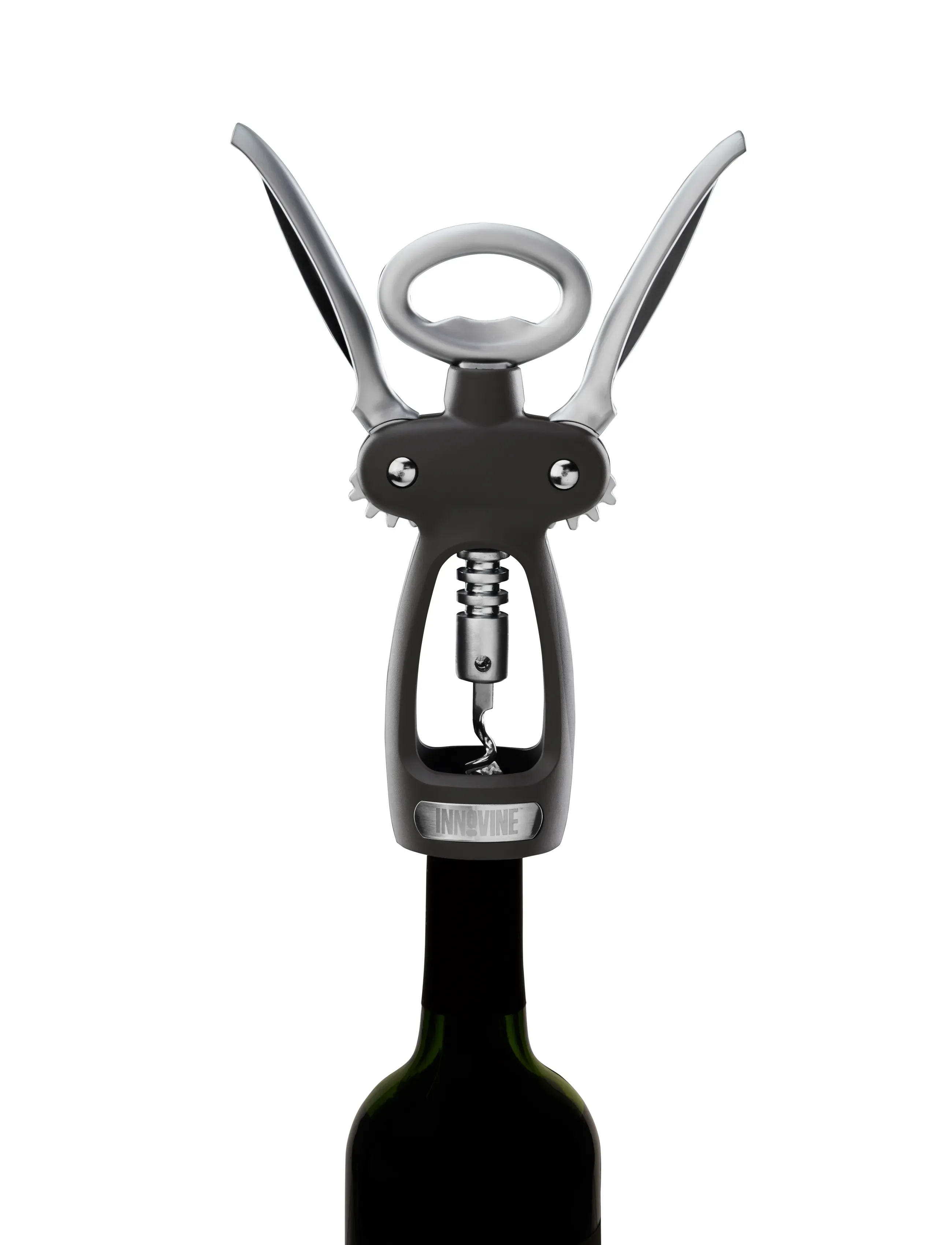Innovine - Double Lever Corkscrew in Graphite by Innovine™ - flasköppnare & vinförslutare - black - 0