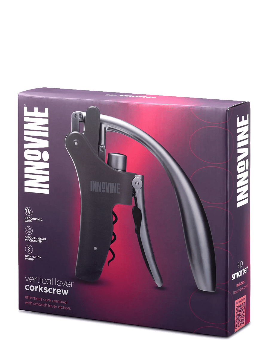 Innovine - Vertical Lever Corkscrew by Innovine™ - black - 5