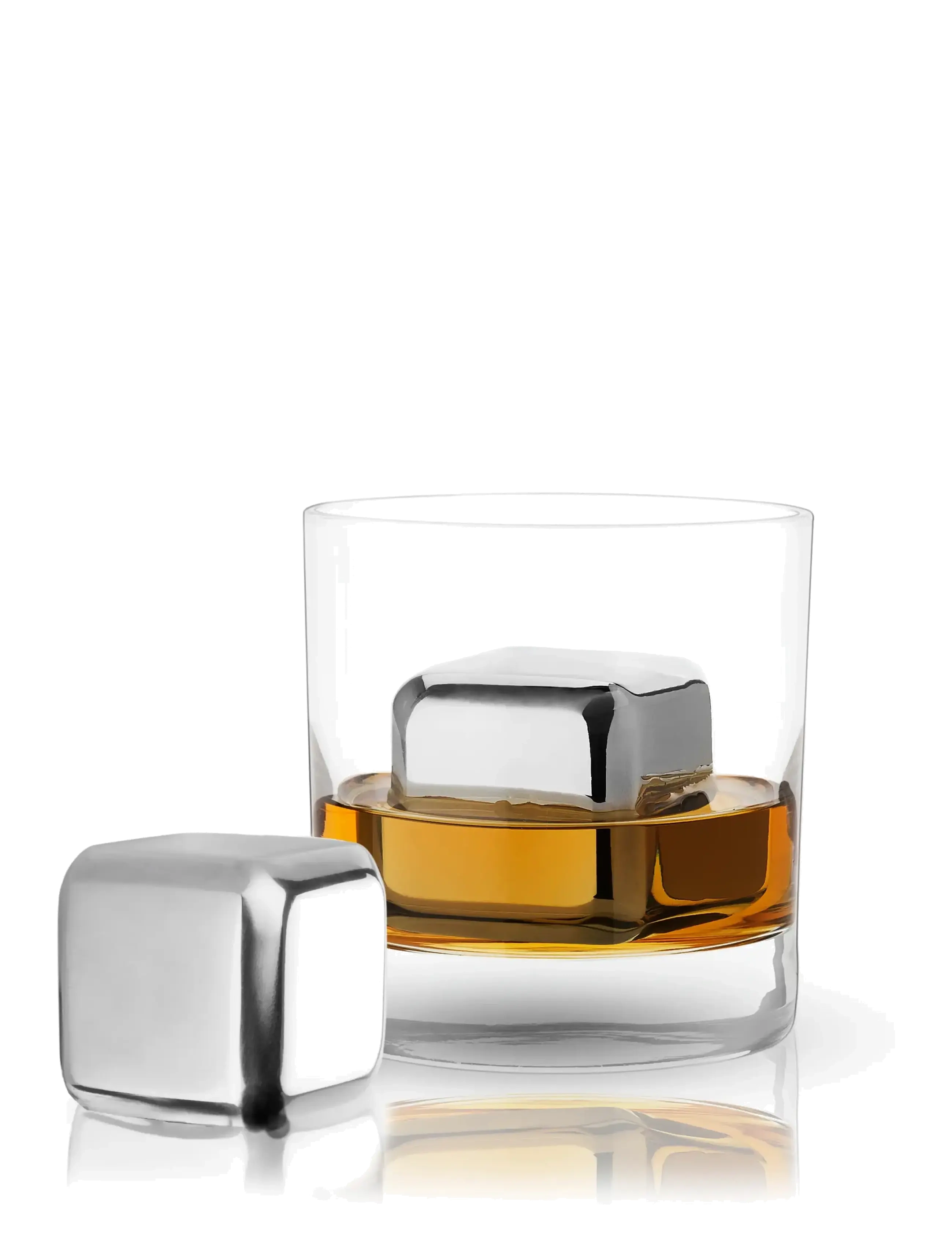 Innovine - Large Stainless Steel Cooling Cubes by Innovine™ - whiskeystenar - silver - 1