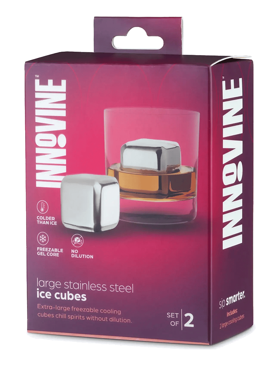 Innovine - Large Stainless Steel Cooling Cubes by Innovine™ - silver - 4