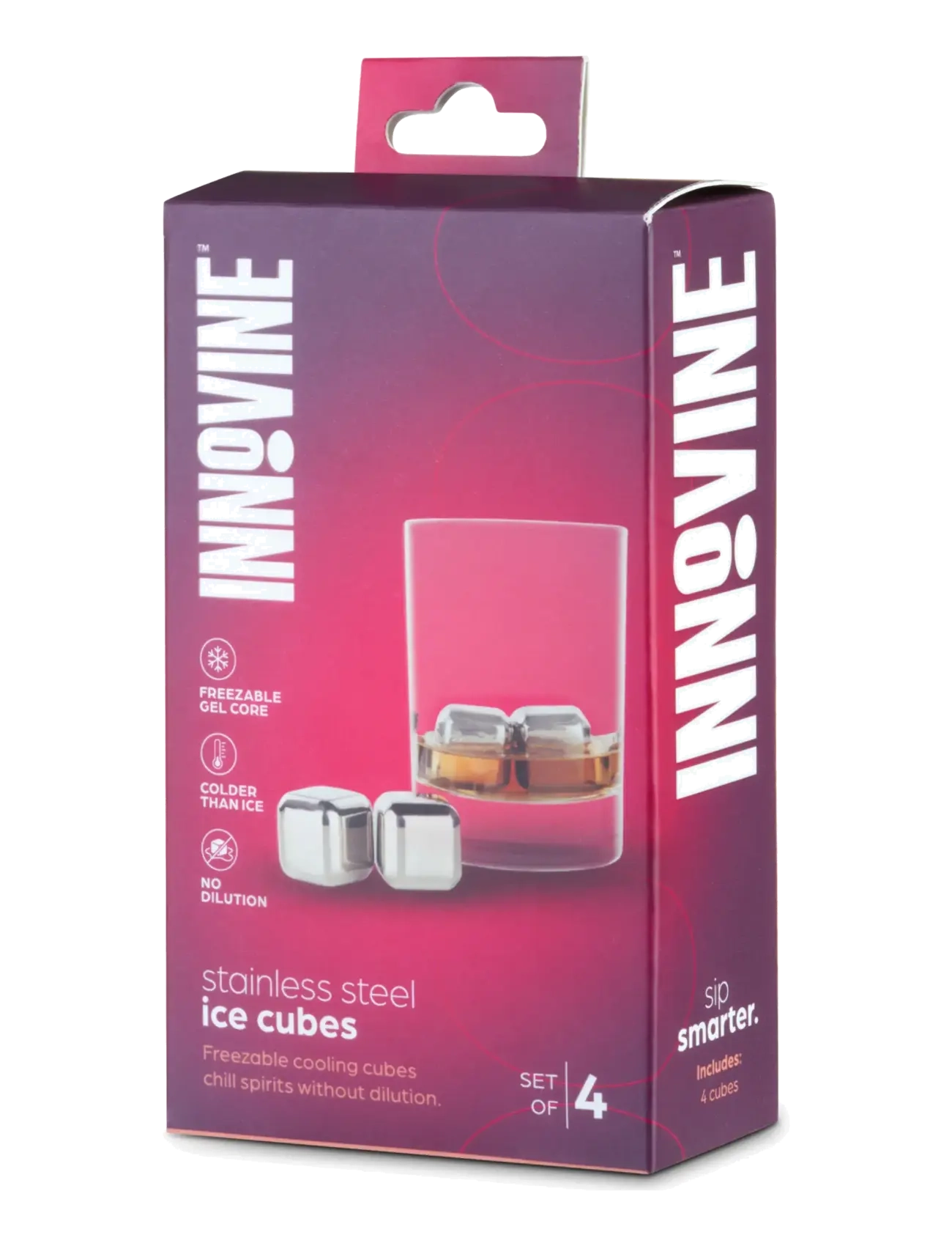 Innovine - Stainless Steel Cooling Cubes by Innovine™ - whiskeystenar - silver - 4