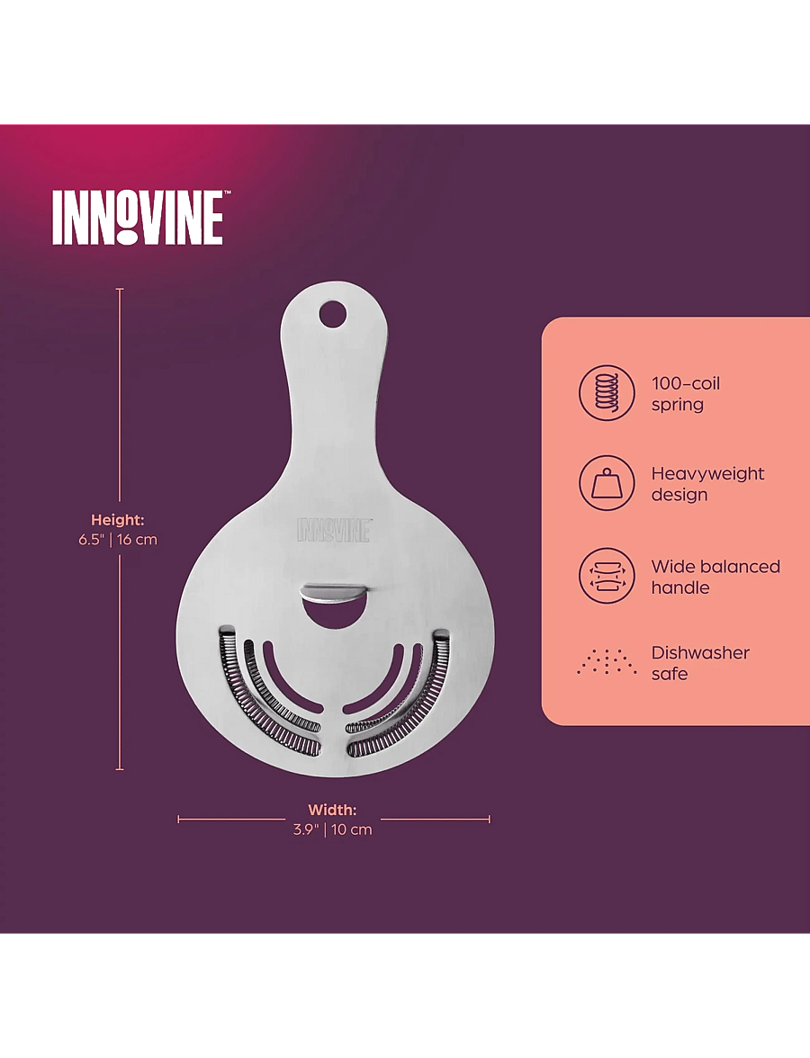 Innovine - Hawthorne Strainer by Innovine™ - silver - 2