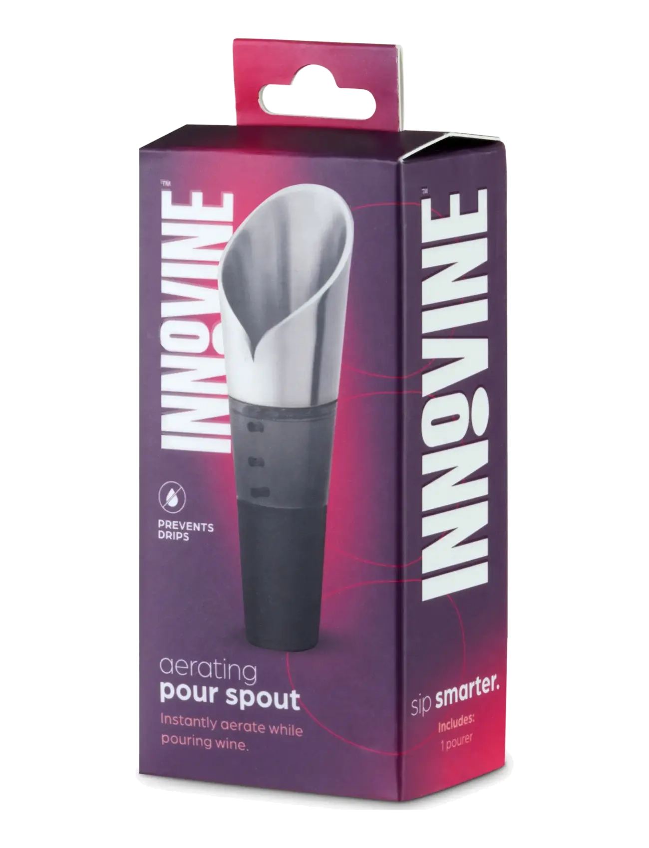 Innovine - Aerating Pour Spout in Graphite by Innovine™ - flasköppnare & vinförslutare - grey - 3