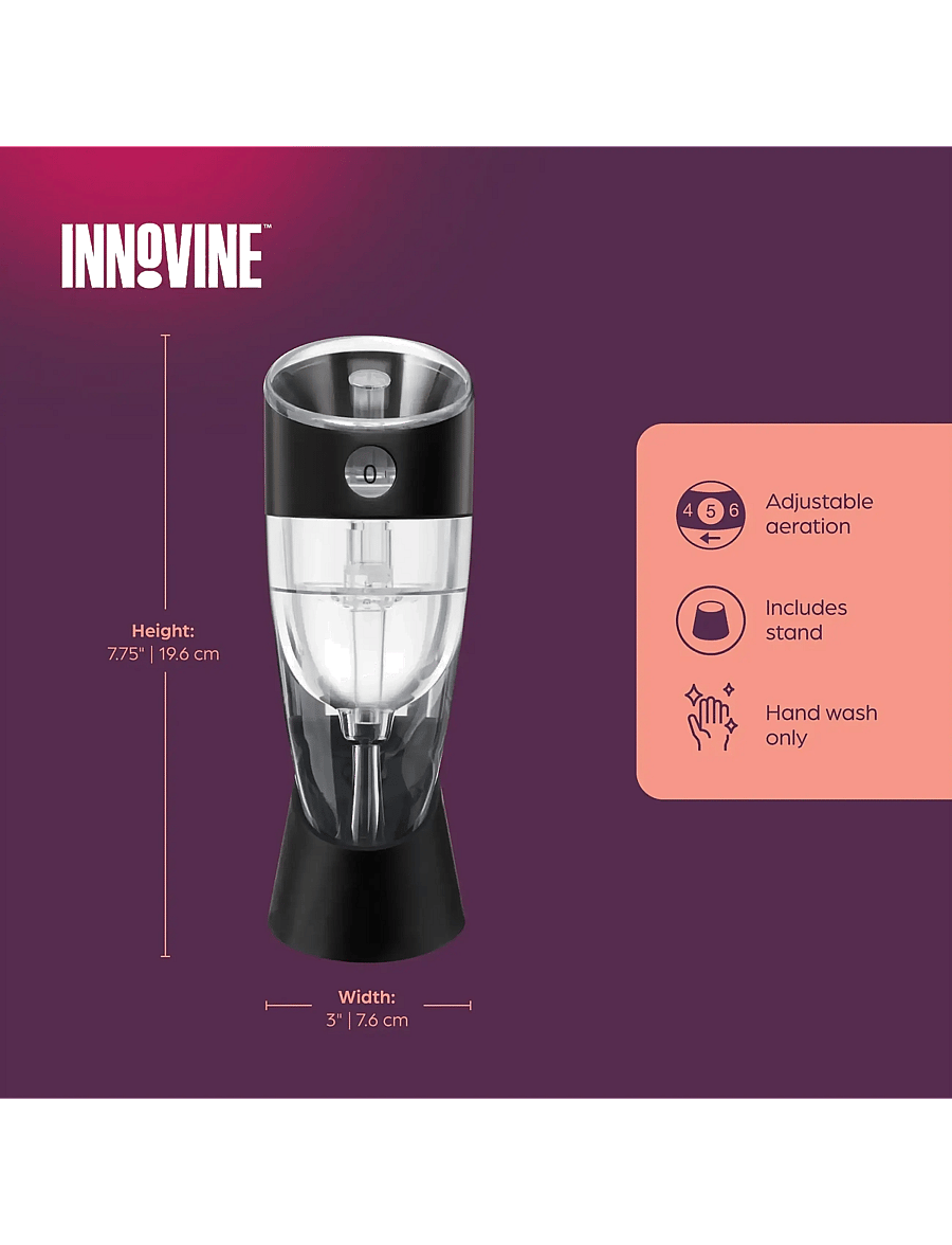Innovine - Adjustable Wine Aerator in Graphite by Innovine™ - grey - 4
