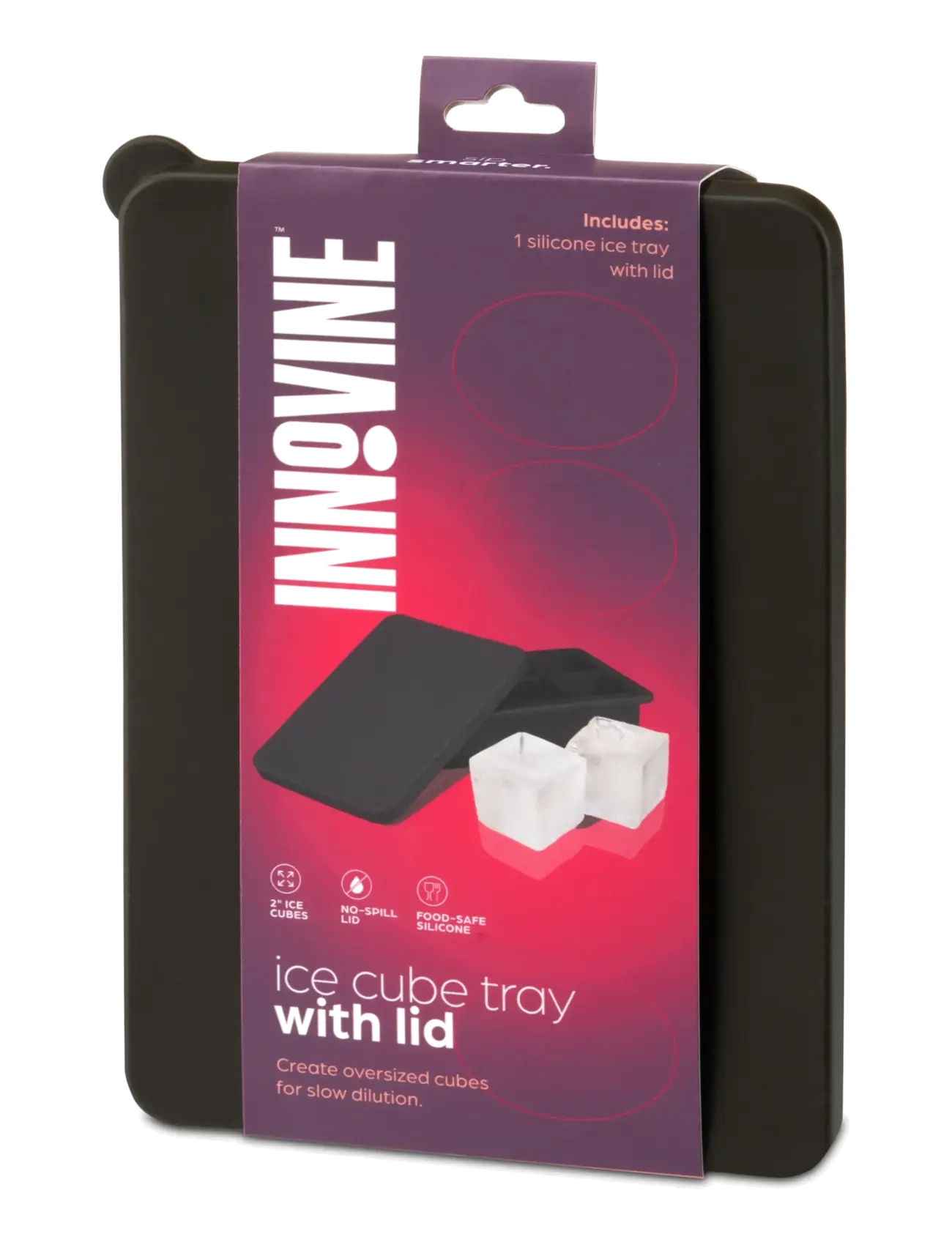 Innovine - Ice Cube Tray with Lid by Innovine™ - isformar - black - 5