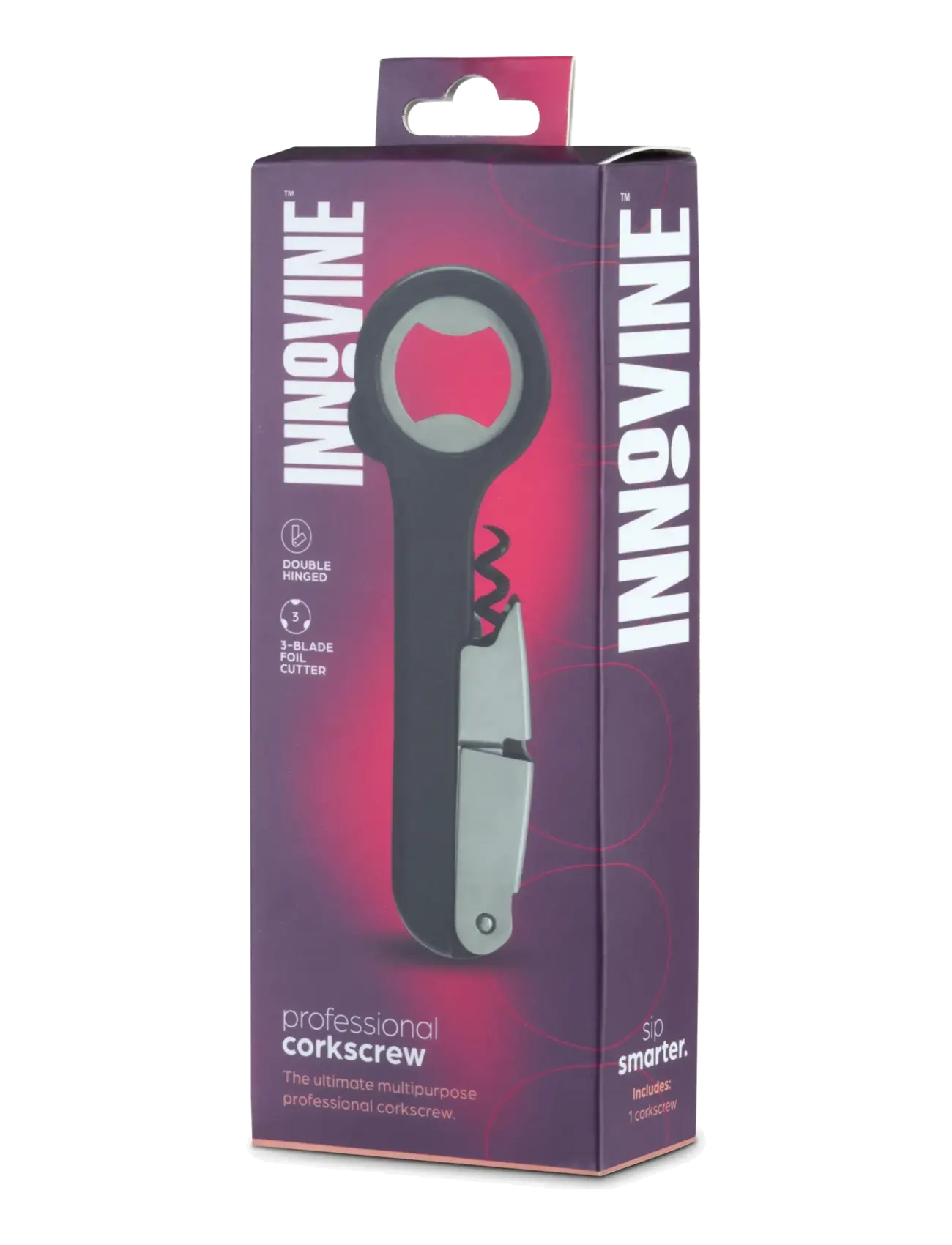Innovine - Professional Corkscrew by Innovine™ - flasköppnare & vinförslutare - black - 4