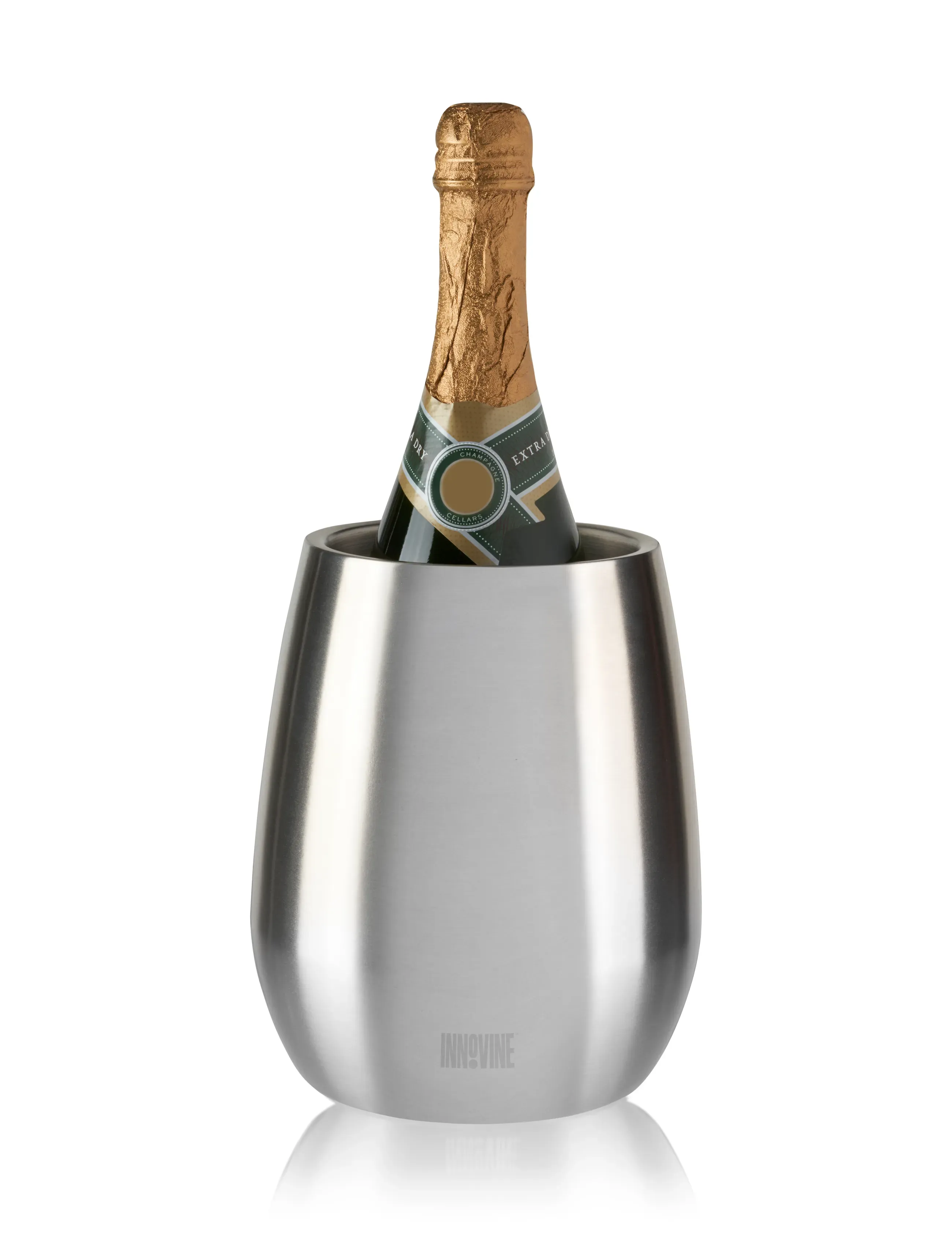 Innovine - Classic Wine Bottle Chiller Bucket by Innovine™ - flaskkylare - silver - 0