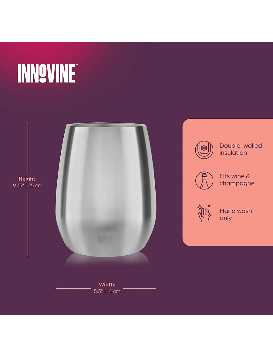 Innovine - Classic Wine Bottle Chiller Bucket by Innovine™ - silver - 3