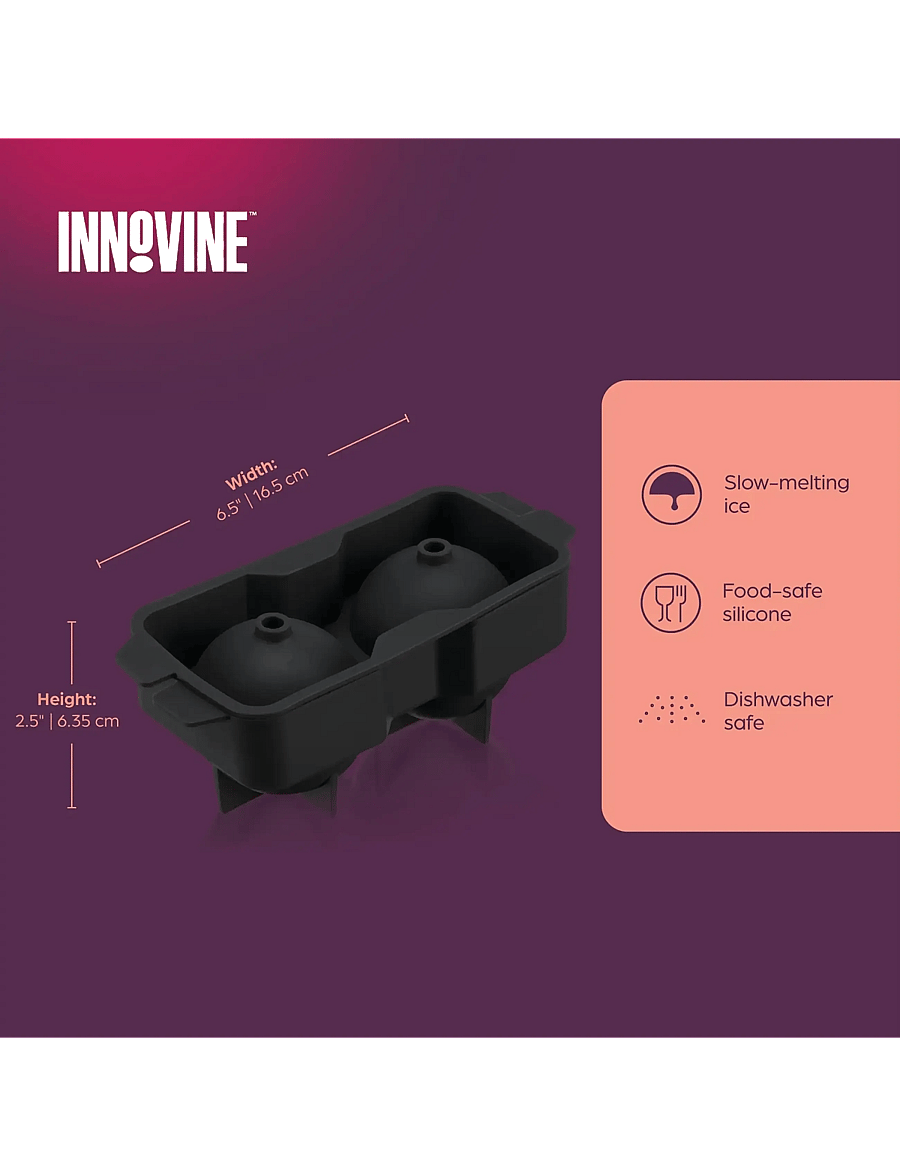 Innovine - Sphere Ice Cube Tray and Lid by Innovine™ - black - 4