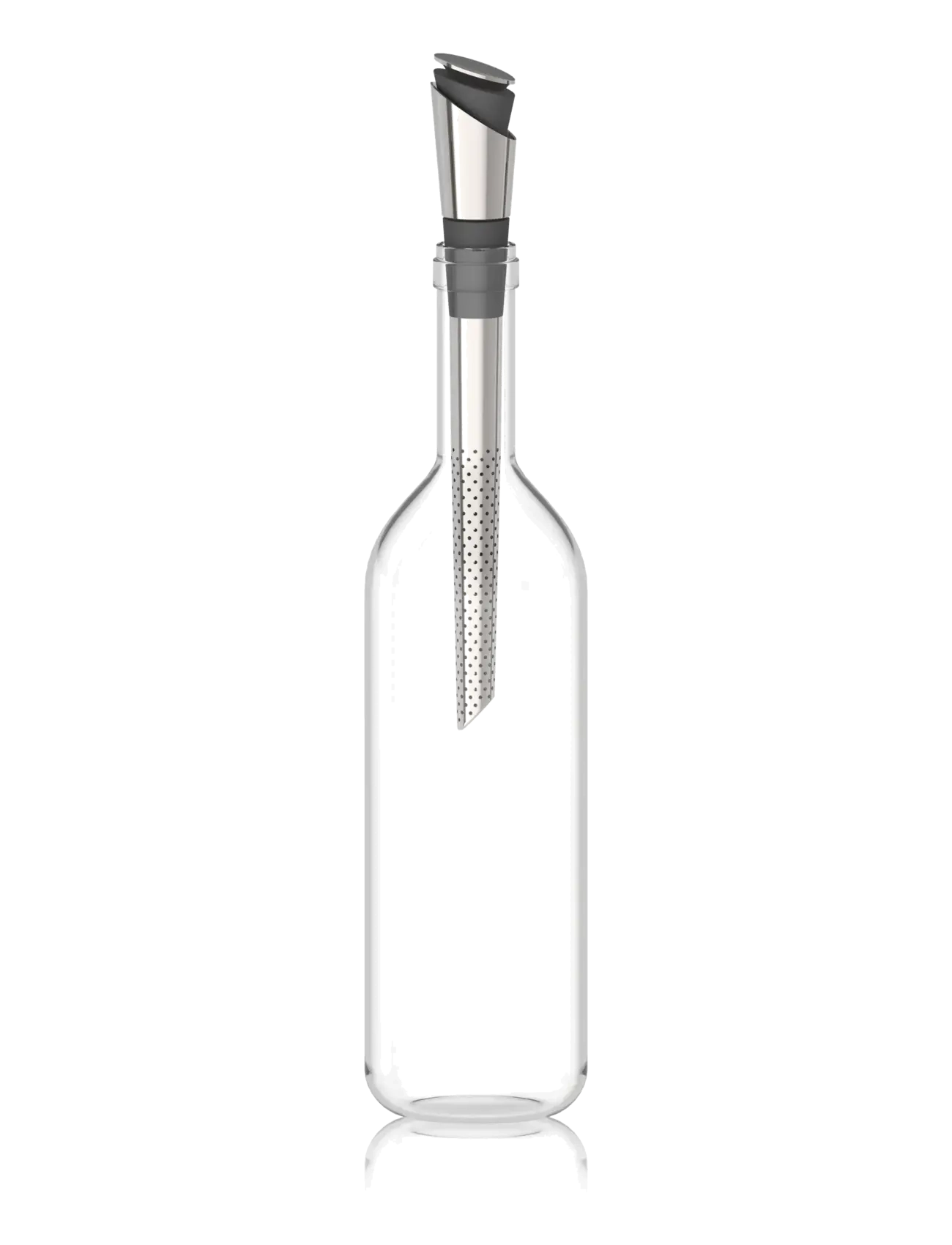 Innovine - Wine Pourer and Filter by Innovine™ - flasköppnare & vinförslutare - silver - 2