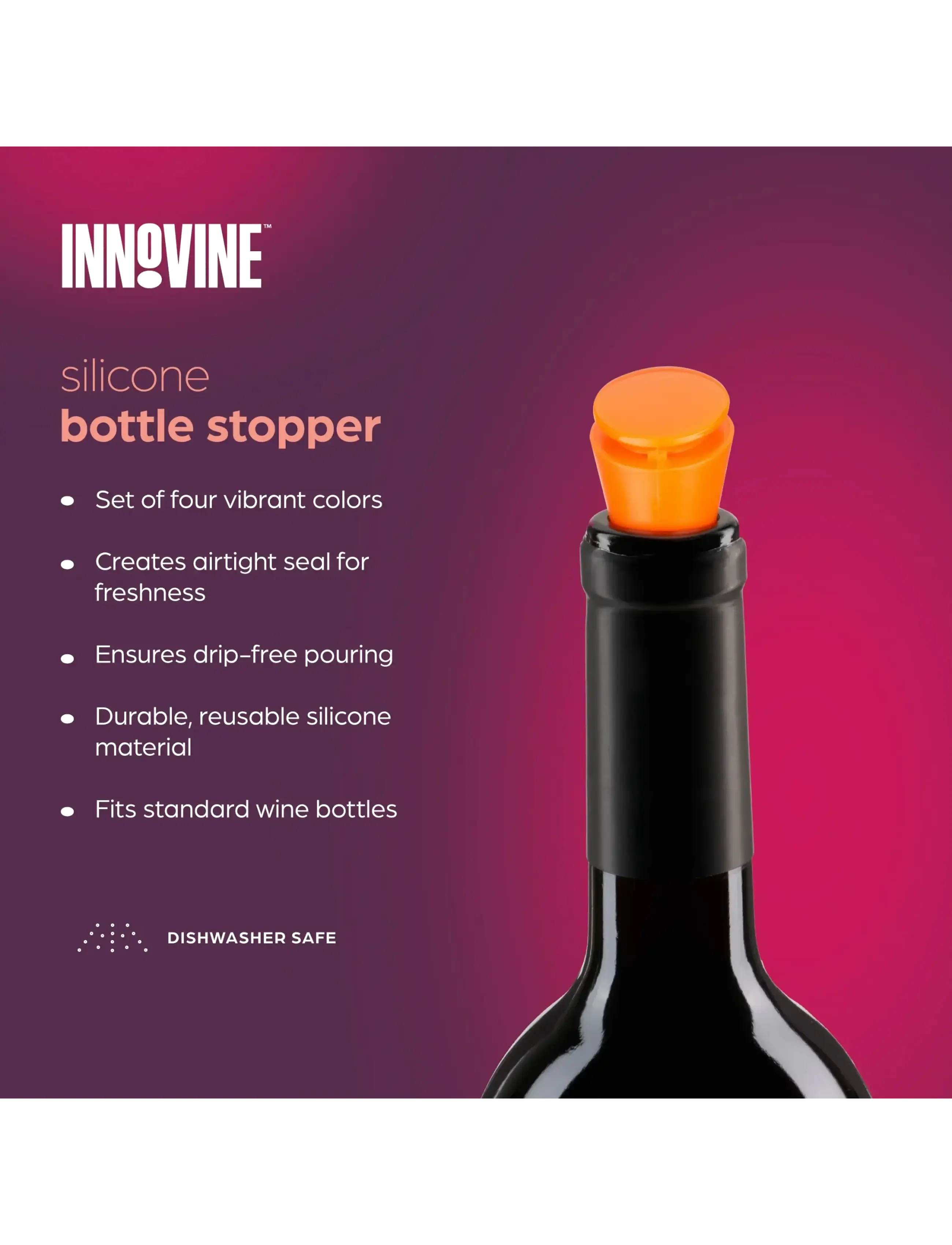 Innovine - Bottle Stoppers by Innovine™ - flasköppnare & vinförslutare - multi - 2