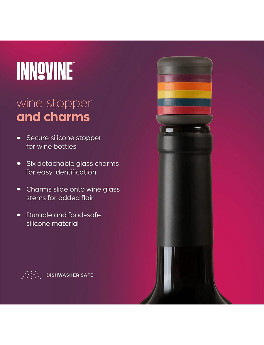 Innovine - Wine Stopper and Charms by Innovine - multi - 4