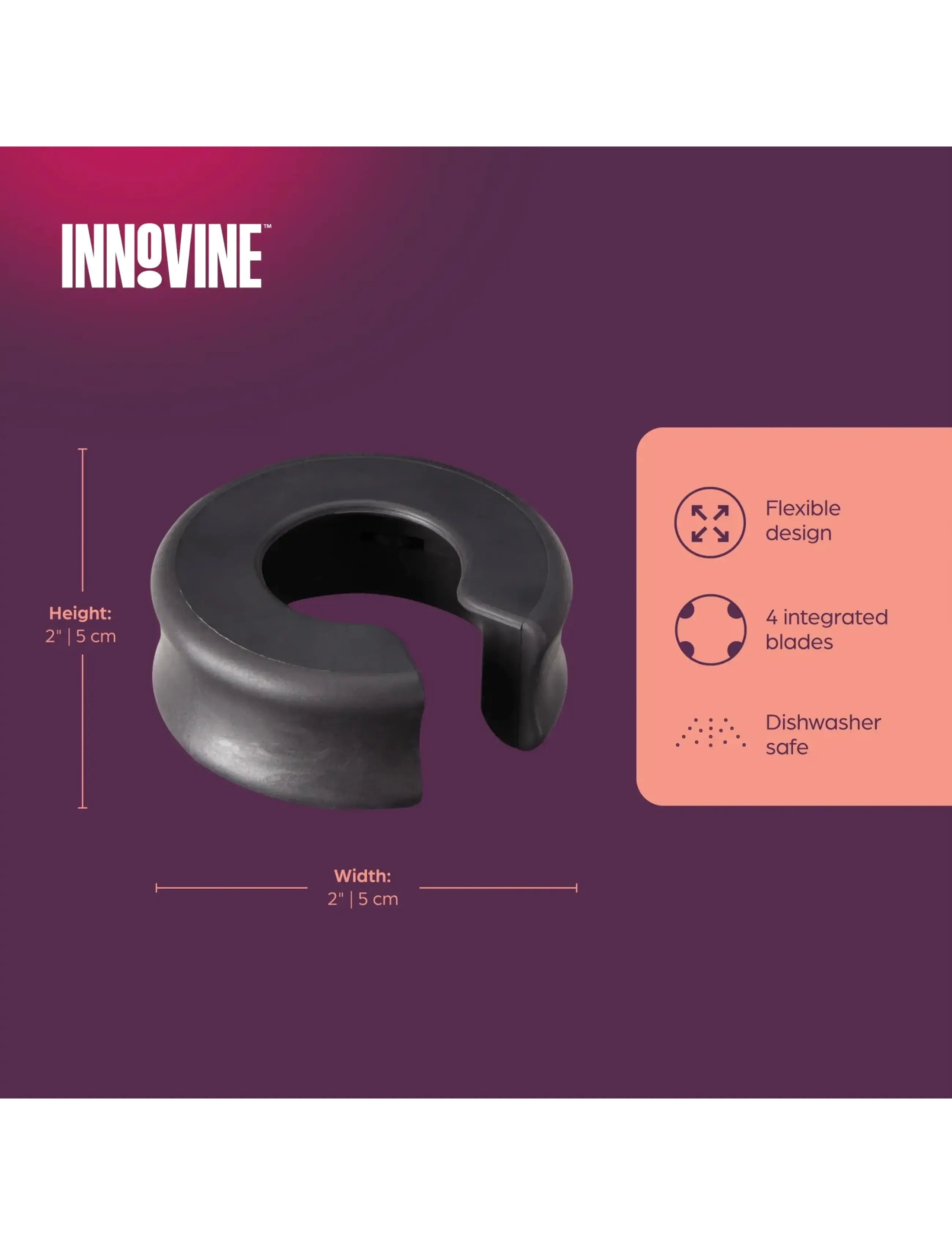 Innovine - Foil Cutter by Innovine™ (Casa Only) - flasköppnare & vinförslutare - black - 2