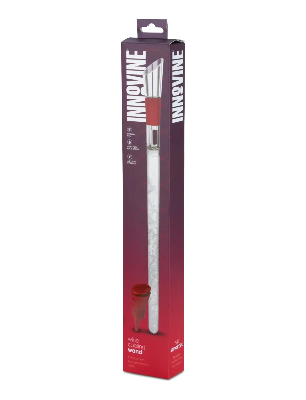 Innovine - Wine Cooling Wand in Raspberry by Innovine™ - flaskkylare - red - 4