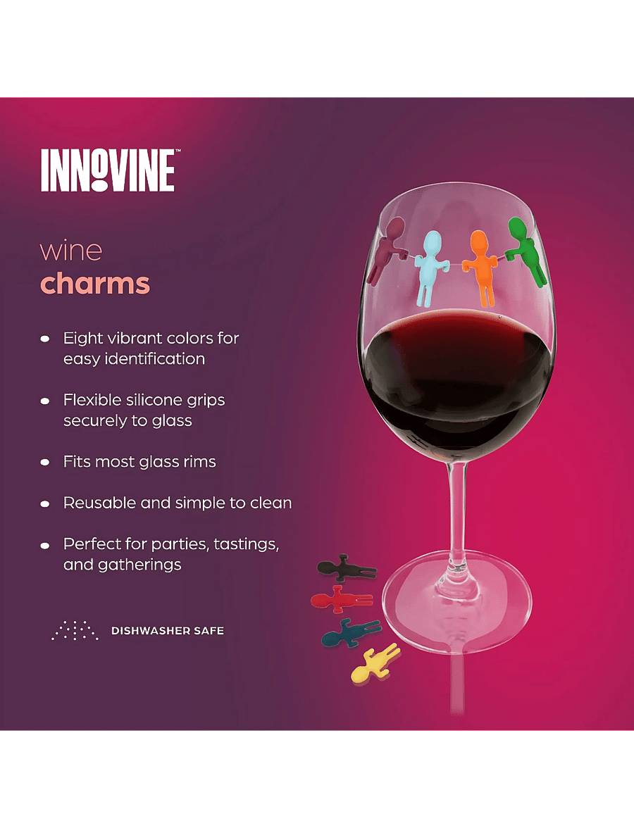 Innovine - Silicone Wine Charms (set of 8) by Innovine™ - multi - 2