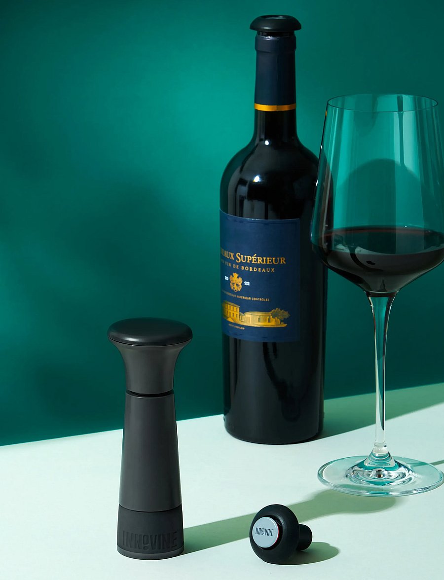 Innovine - Lever Corkscrew 4-Piece Gift Set by Innovine - black - 0