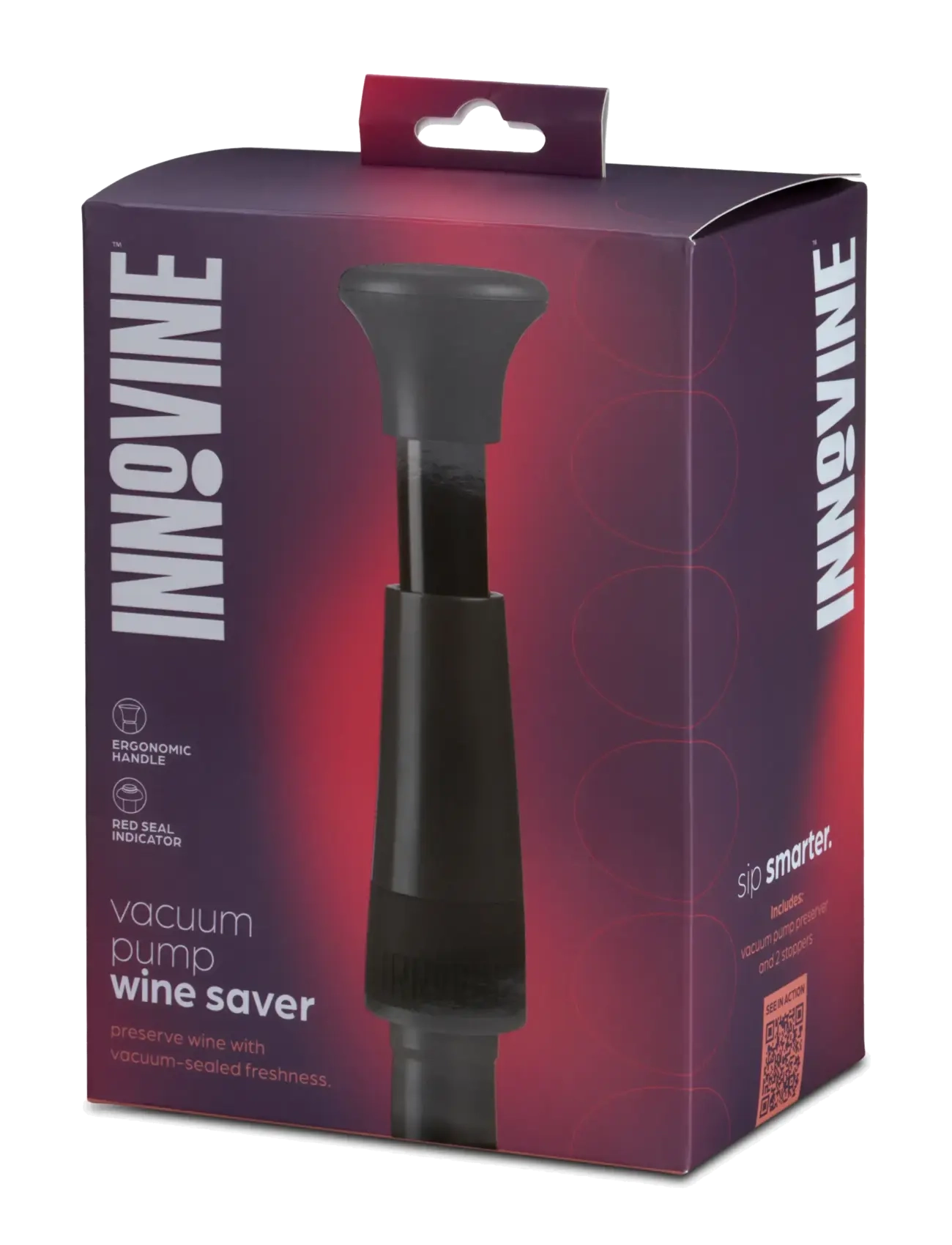 Innovine - Lever Corkscrew 4-Piece Gift Set by Innovine - flasköppnare & vinförslutare - black - 4