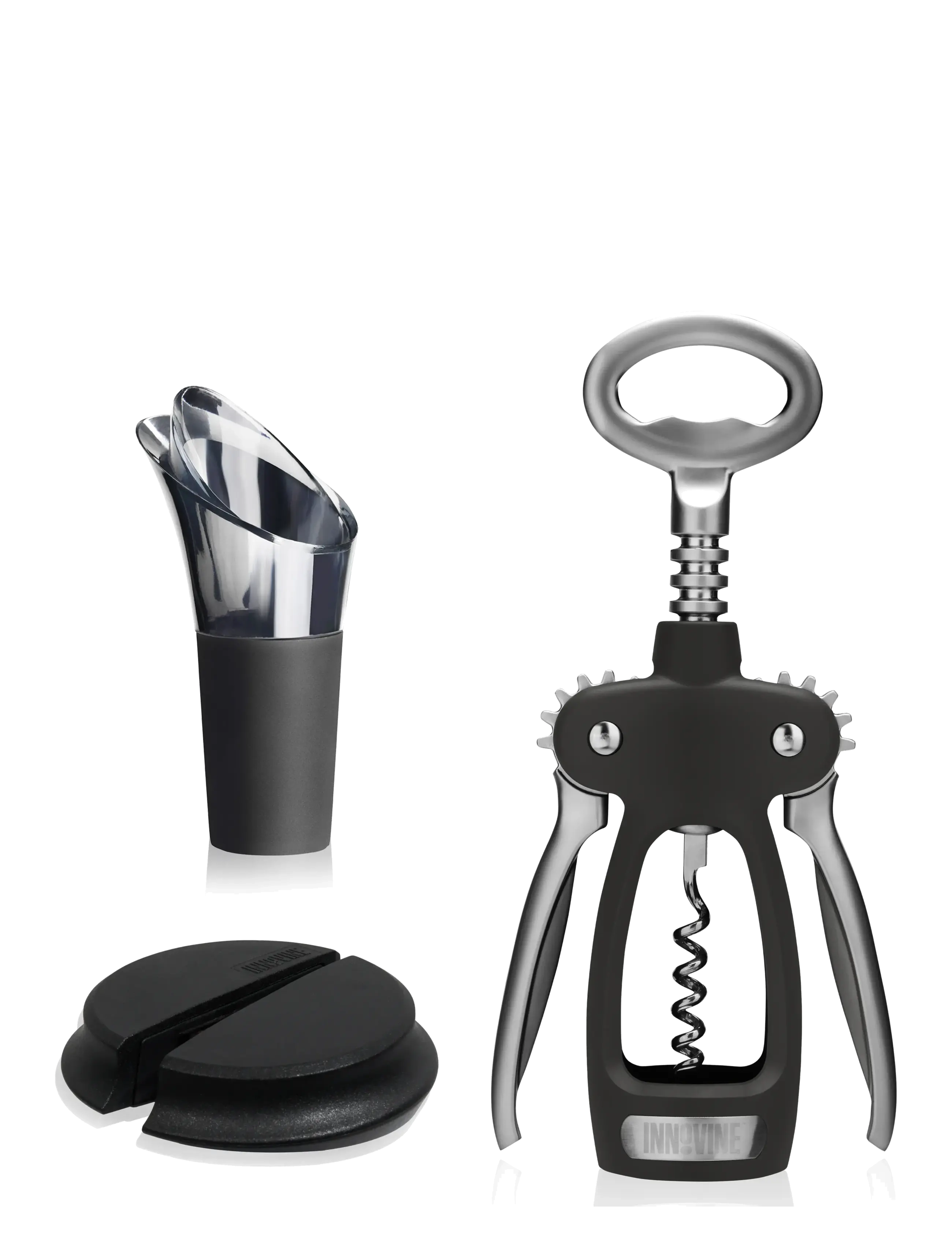 Innovine Pro Winged Corkscrew 3-Piece Gift Set by Innovine - Innovine - BLACK / black