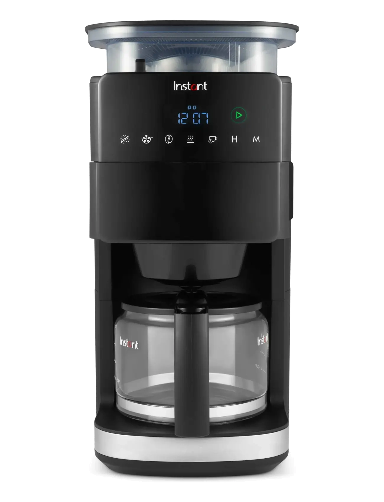 INSTANT KAFFEBRYGGARE FÖR BÖNOR OCH MALT KAFFE. MAL OCH BRYGG 10 KOPPAR - BLACK