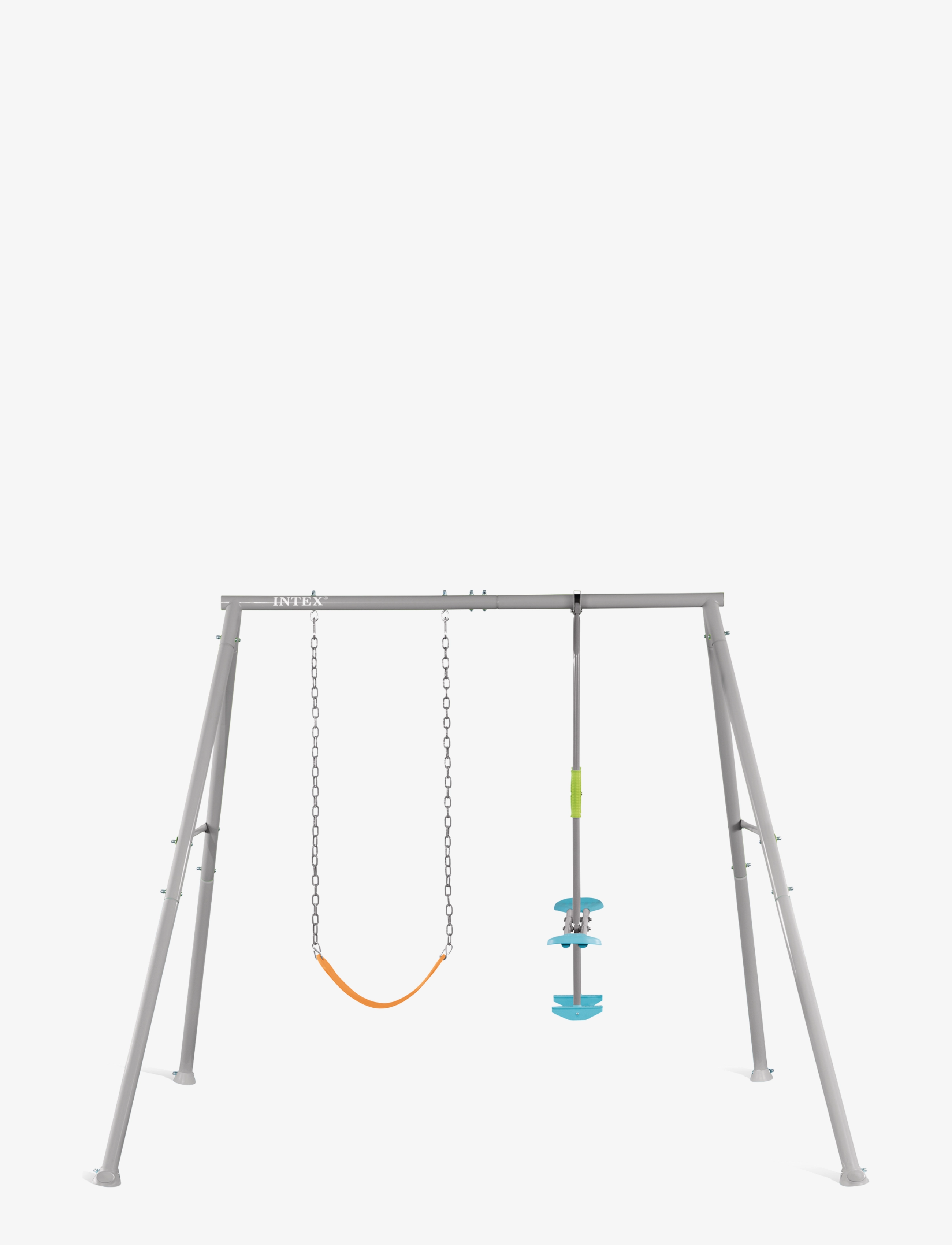 INTEX Swing And Glide Two Feature Set 2,36 M X 2,35 M X 2,00, Børn, Swings, Multi/mønstret, Str: ONE SIZE