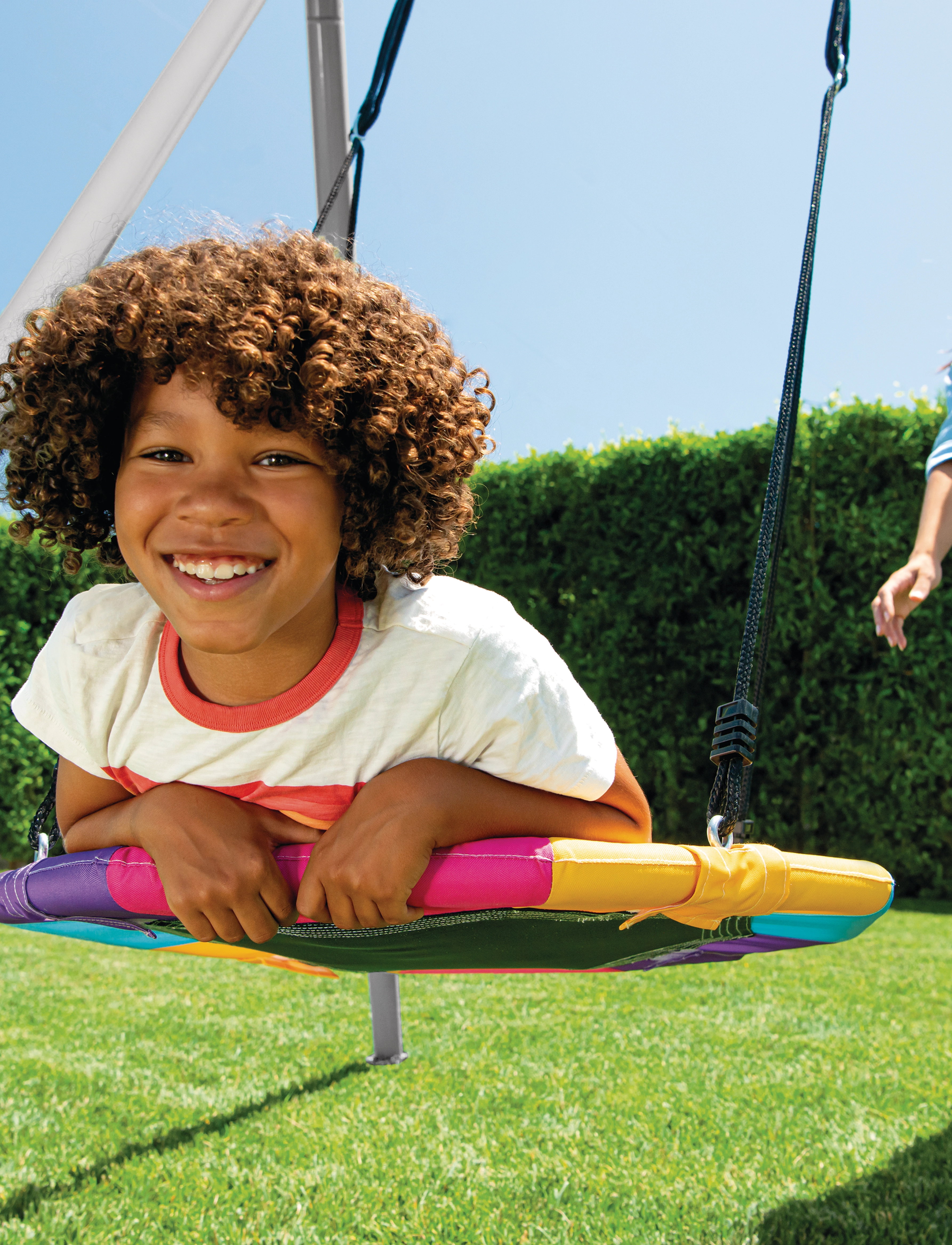 INTEX Saucer Swing And Swing Three Feature Set 3,43 M X 2,35, Børn, Swings, Multi/mønstret, Str: ONE SIZE